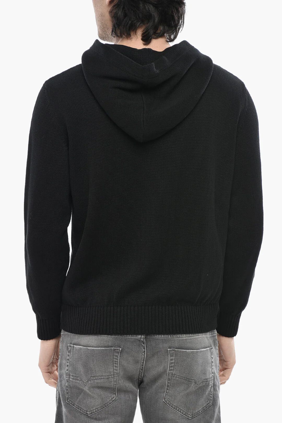 Palm Angels og1mm0326 Cotton Hooded Sweater in Black Size US M / EU 48-50 / 2 - 2 Thumbnail