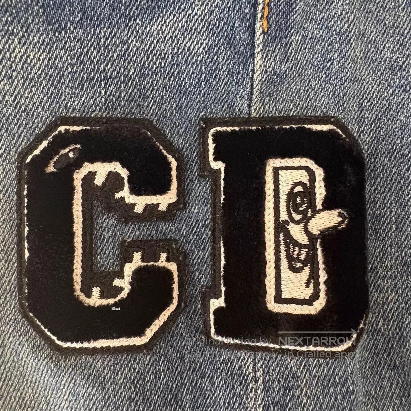 Dior Blue Denim Jeans with Embroidered Patch. Size US 26 / EU 42 - 8 Thumbnail