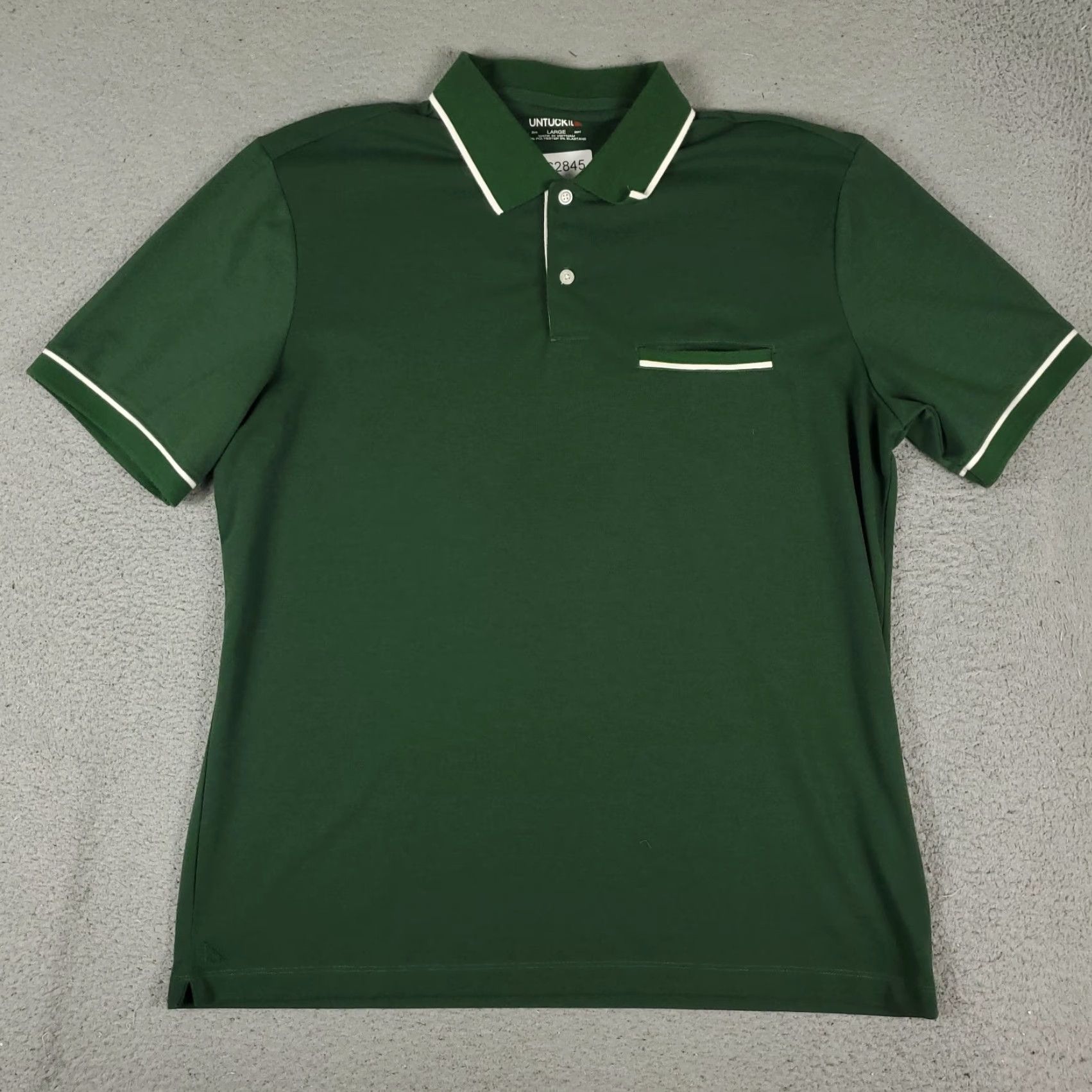 UNTUCKit UNTUCKit Polo Shirt Mens Large Green Polyester Golf Casual Short Sleeve Shirt Mens UNTUCKit Polo Size US L / EU 52-54 / 3 - 2 Thumbnail