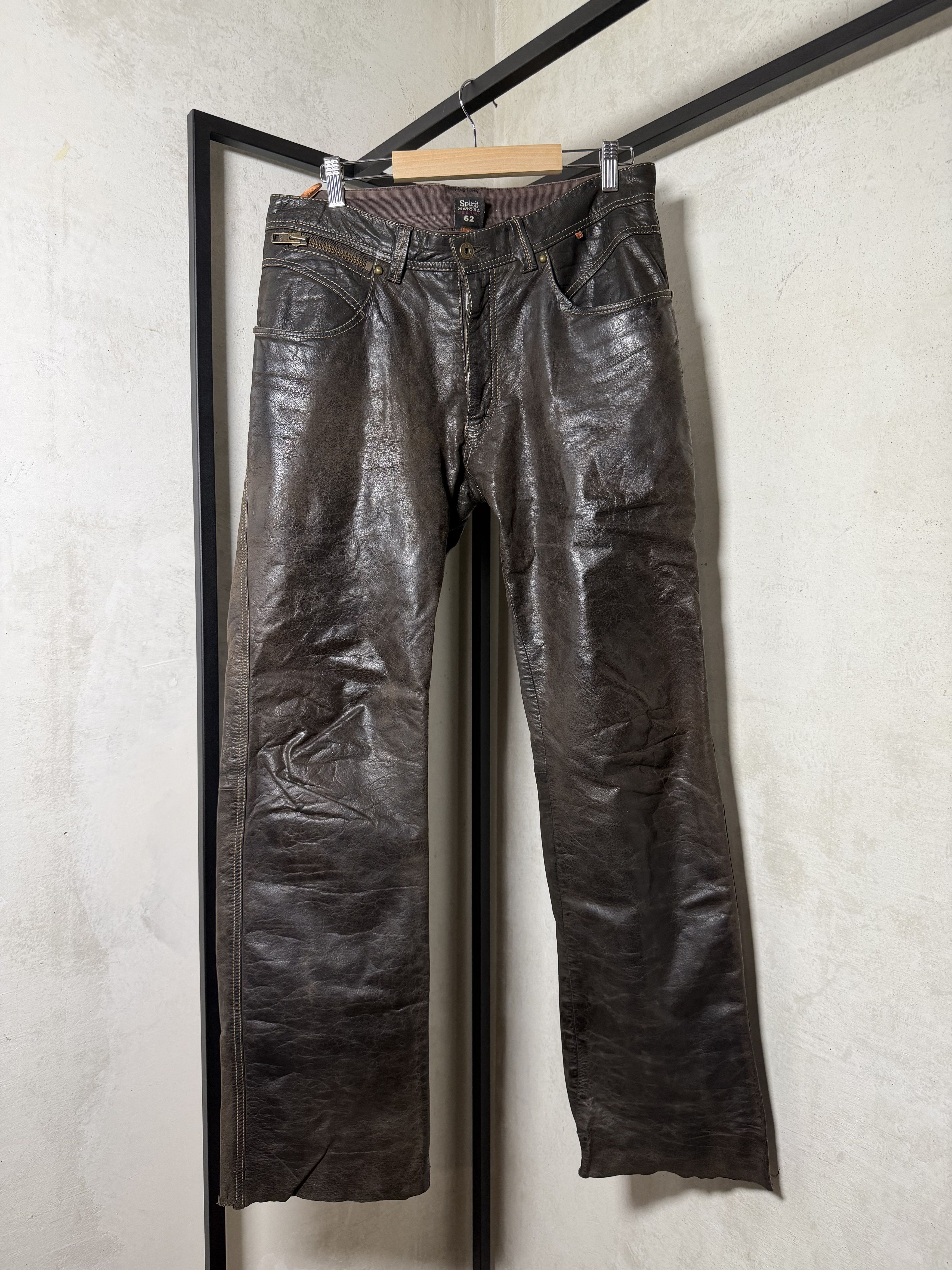Genuine Leather Spirit Motors Genuine Leather Pants Size 52 Size US 36 / EU 52 - 1 Thumbnail