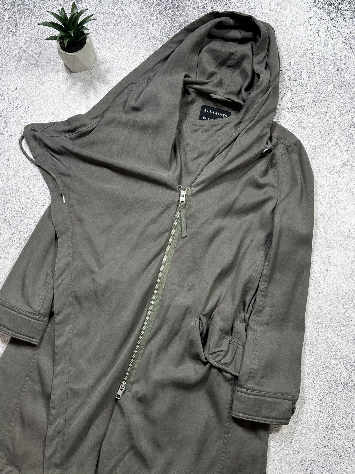 Allsaints Allsaints Portere Parka Asymmetric Jacket Coat Size S / US 4 / IT 40 - 6 Thumbnail