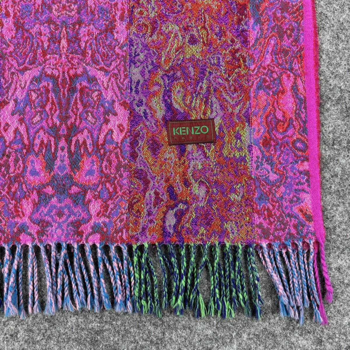 Kenzo × Vintage Kenzo Stole Scarf # D752 # Muffler # Neckwear Size ONE SIZE - 4 Thumbnail