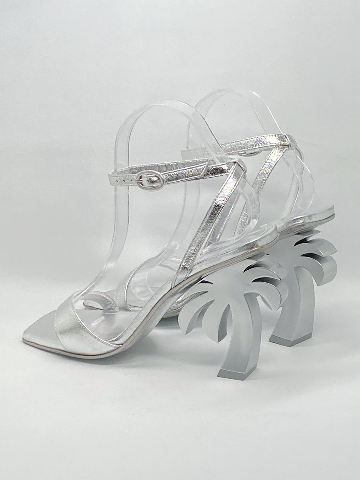 Palm Angels Palm Angels Palm metallic leather sandals size 38 Size US 8 / IT 38 - 8 Thumbnail