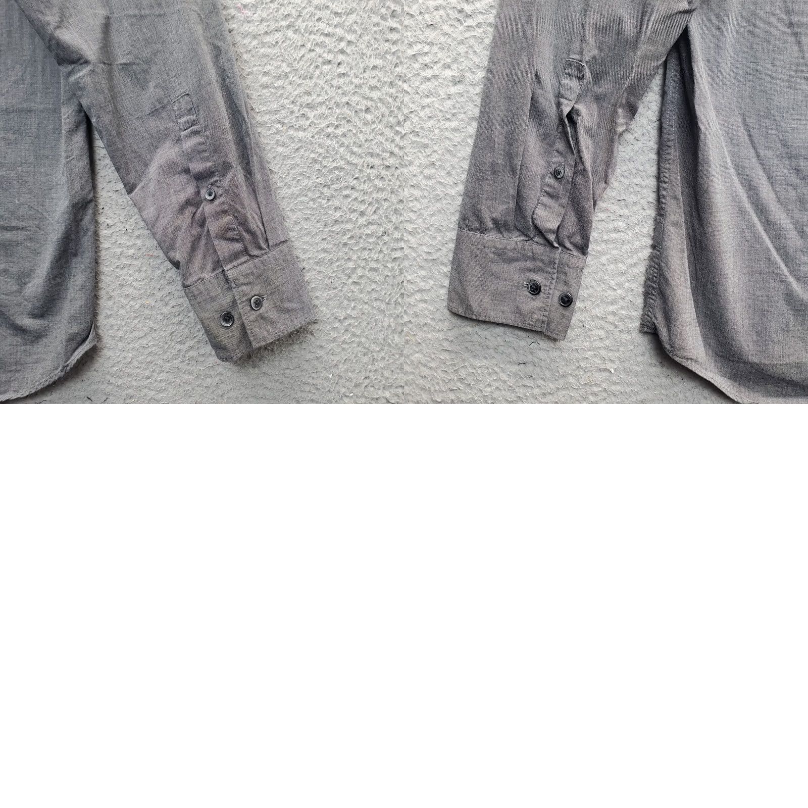 Calvin Klein Calvin Klein Shirt Mens Small Gray Modern Fit Embroidered Long Sleeve Button-Up Size US S / EU 44-46 / 1 - 8 Thumbnail