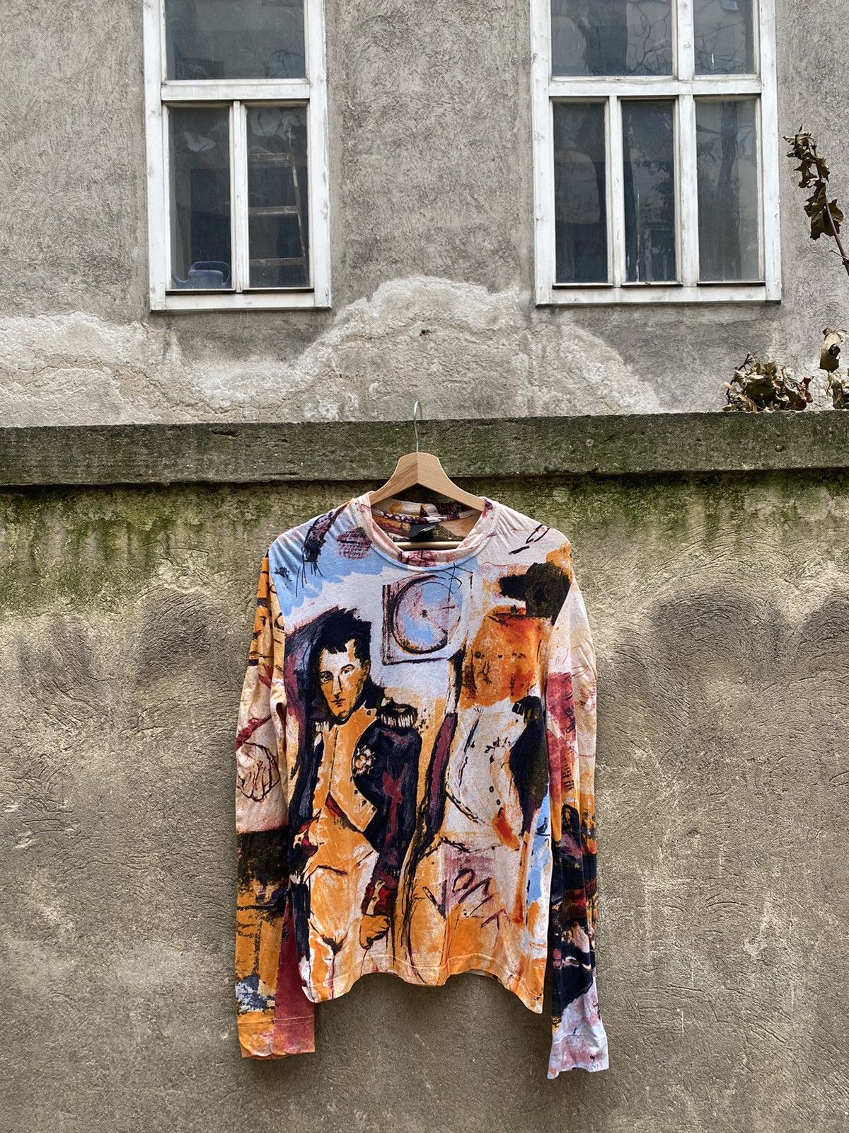 Just Cavalli × Roberto Cavalli Just Cavalli Oveprinted Napoleon Longsleeve Size US S / EU 44-46 / 1 - 1 Thumbnail