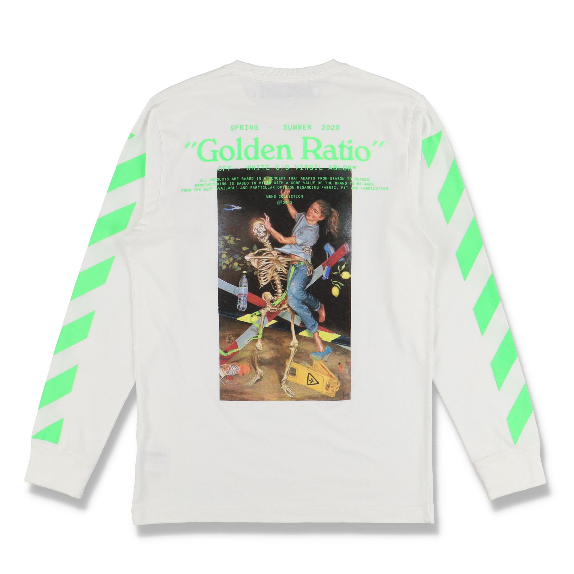 Off-White White Pascal Painting Golden Ratio Long Sleeve T-shirt Size US M / EU 48-50 / 2 - 8 Thumbnail
