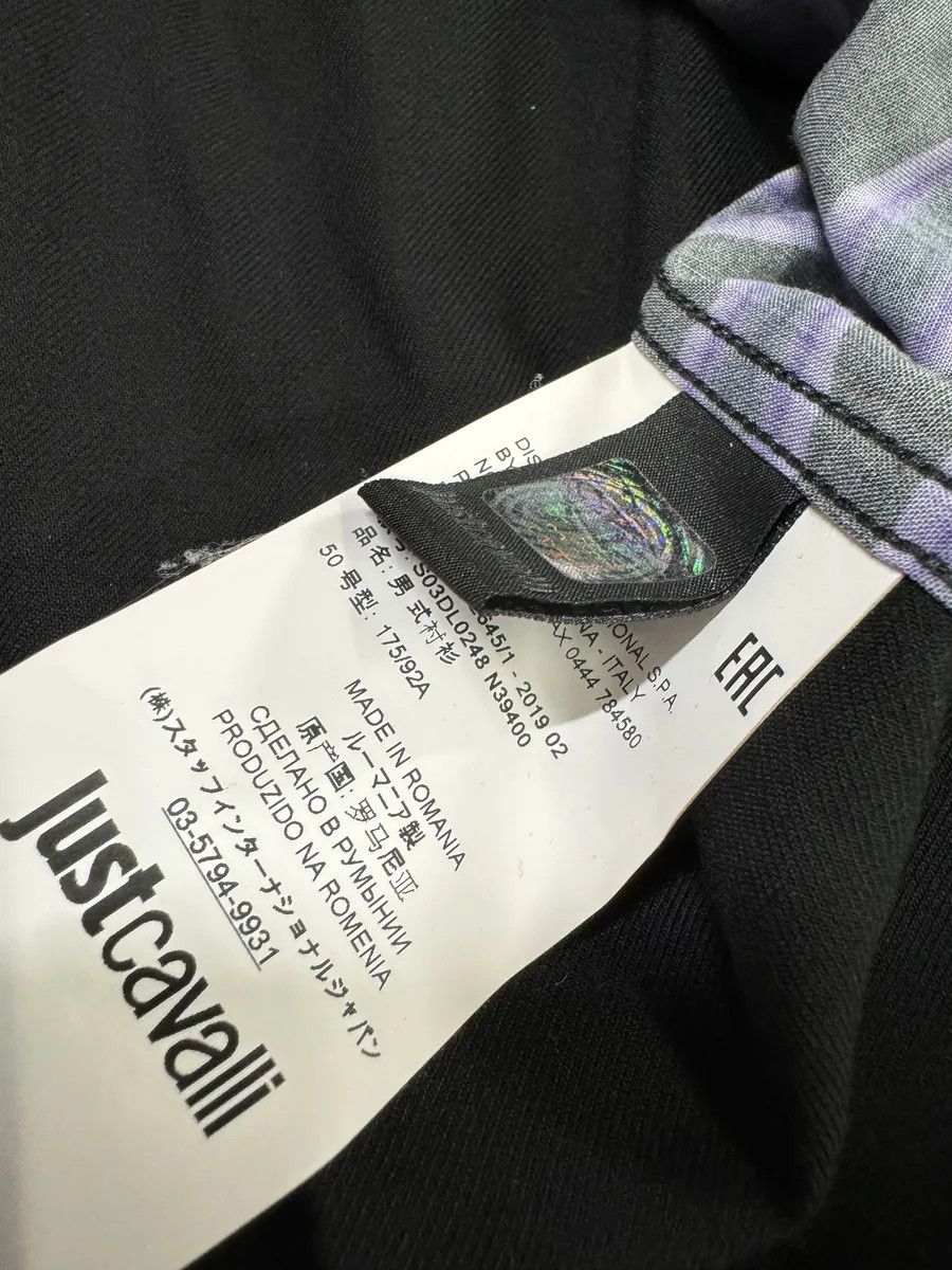Just Cavalli AW2019 Cavalli Black & Purple Hallucination Psycho Shirt Size US M / EU 48-50 / 2 - 7 Thumbnail
