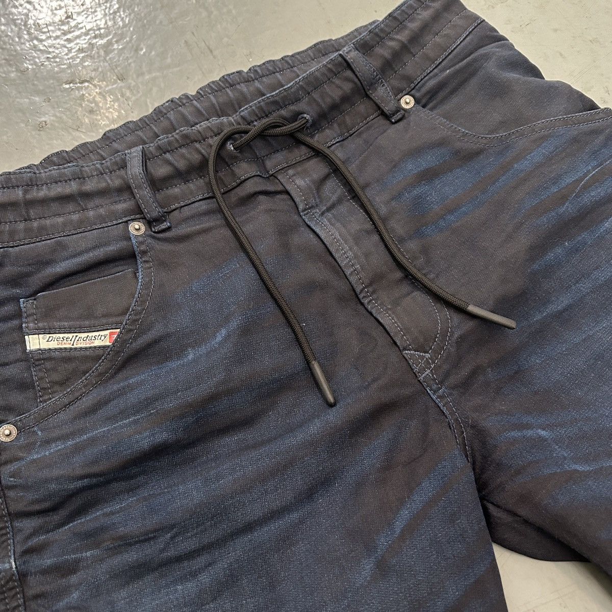 Diesel Diesel Drawstring Denim Shorts – Dark Wash / W28 Size US 28 / EU 44 - 3 Thumbnail