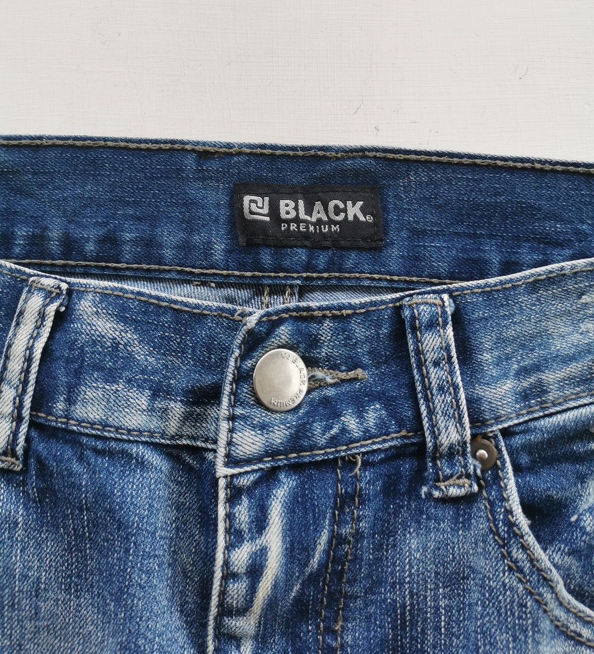 Seditionaries Black Premium Distressed Zipper Biker Denim Size US 32 / EU 48 - 5 Thumbnail