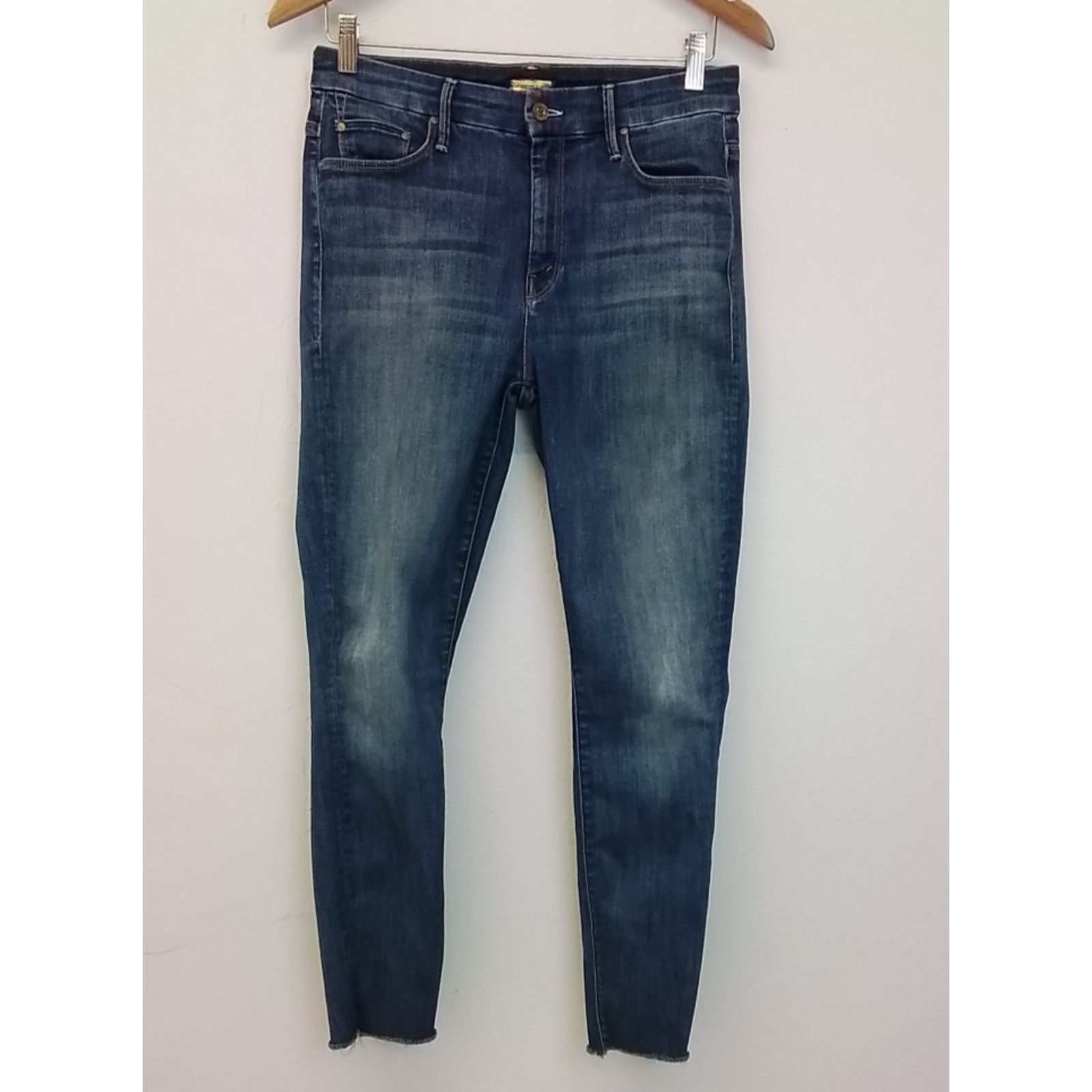 MOTHER Mother Looker Ankle Fray Jean Women's 29" High Waist Size 29" - 2 Thumbnail