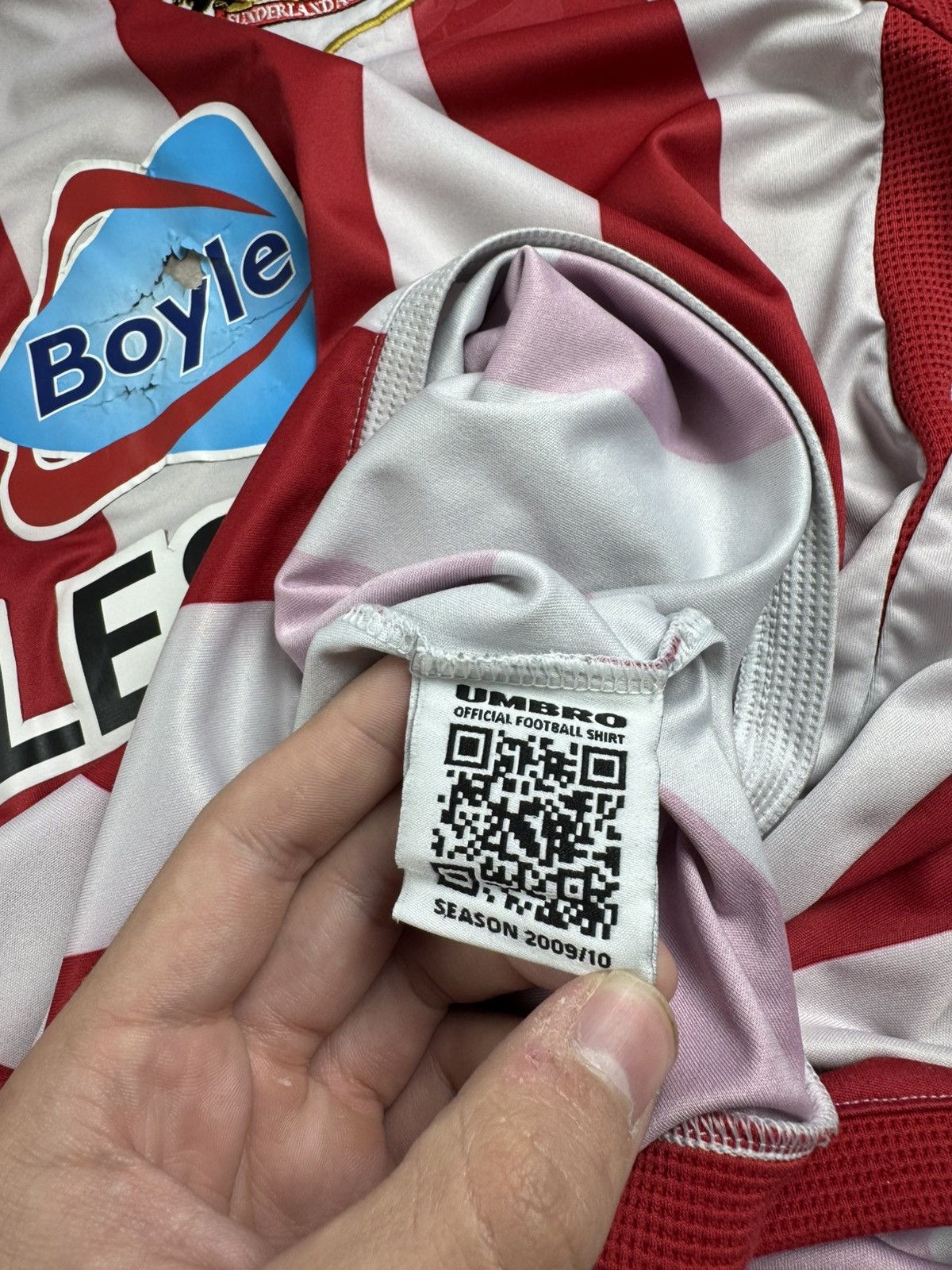 Umbro Sunderland 2009/2010 Home Soccer Umbro Football Jersey Blockcore T Shirt Tee Size US L / EU 52-54 / 3 - 12 Thumbnail