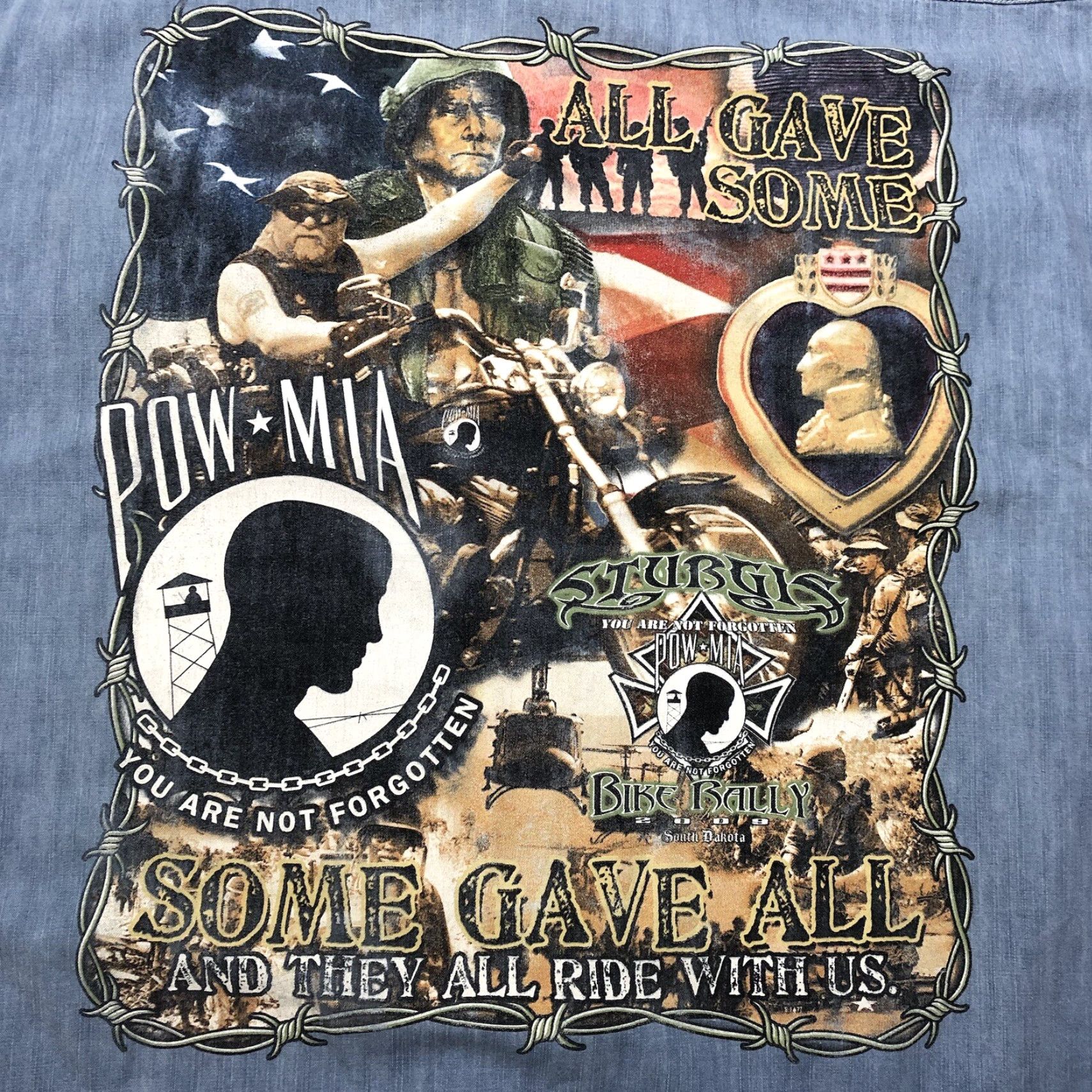 Denime VINTAGE 2009 Sturgis Shirt BIKER Button-Up Denim 4XL Black Hills Rally Biker Mens Size US XXL / EU 58 / 5 - 3 Thumbnail