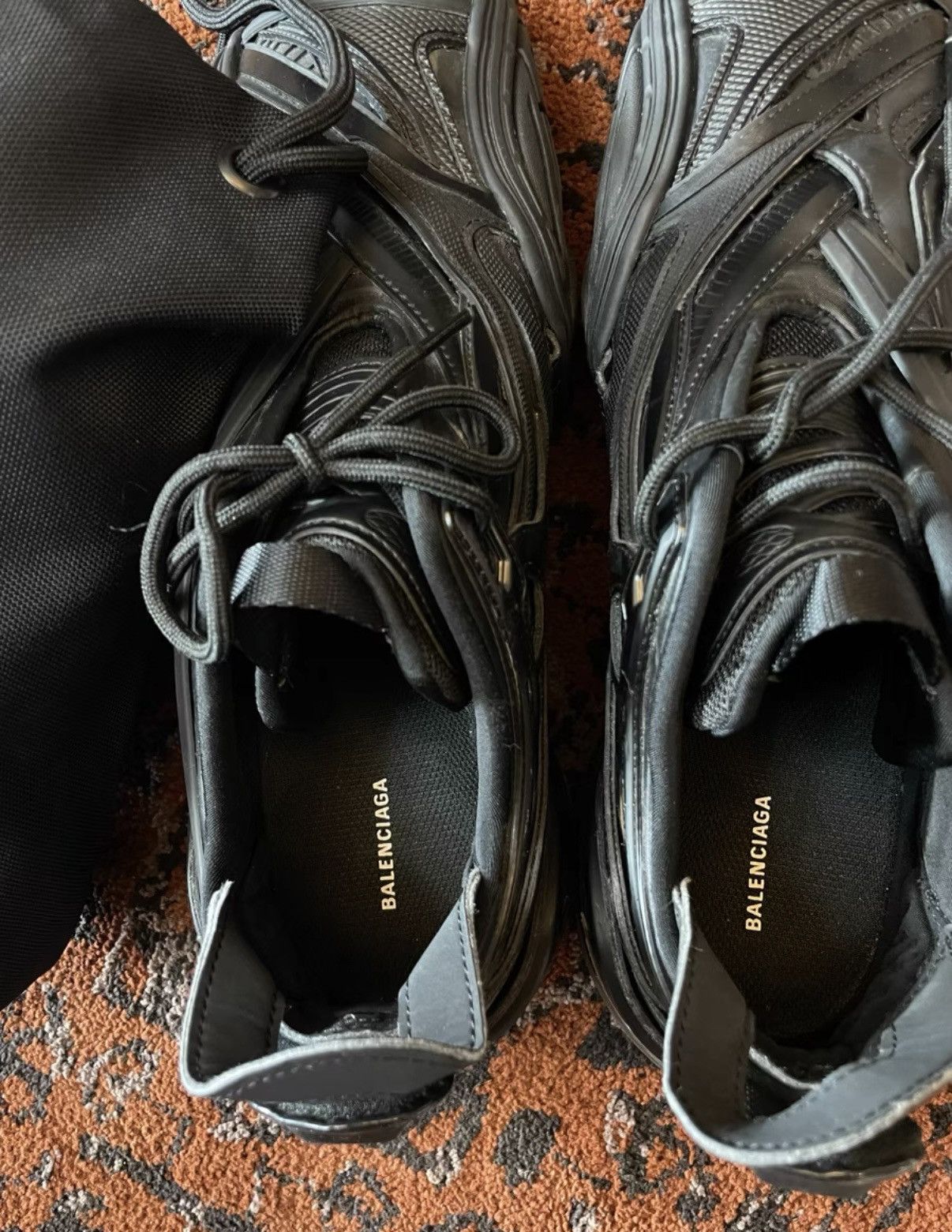 Balenciaga Balenciaga Tyrex Black Sneakers, Racing-inspired design Size US 8 / EU 41 - 4 Thumbnail