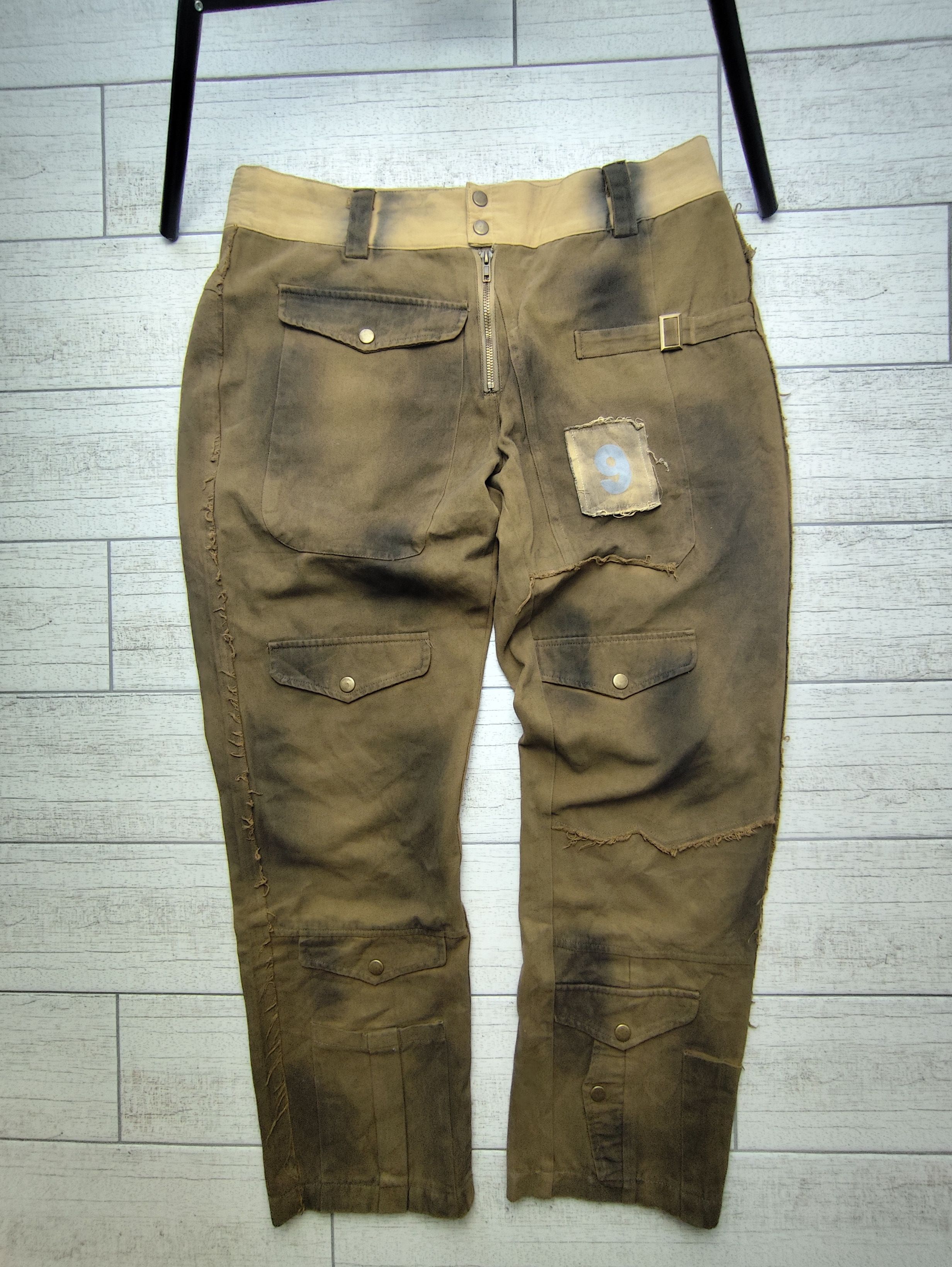 Japanese Brand Vintage streetwear y2k distressed Avant Garde pants Size US 34 / EU 50 - 1 Thumbnail