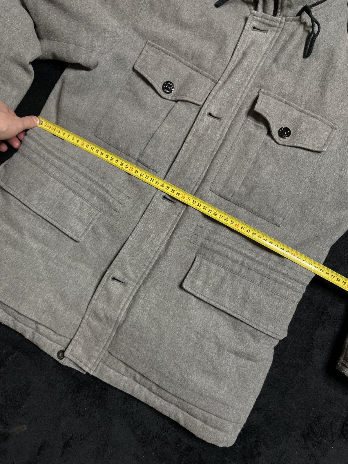 Stone Island Stone Island Ice Jacket Wool Blend Grey 2014 Size L Size US L / EU 52-54 / 3 - 13 Thumbnail