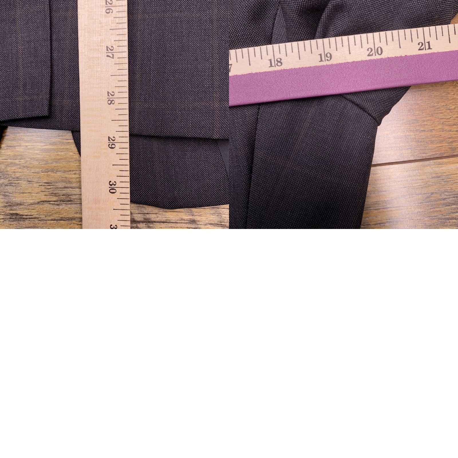 Armani Armani Collezioni Blazer Mens 48R (40R) Gray Plaid Wool Italy Size 48R - 9 Thumbnail