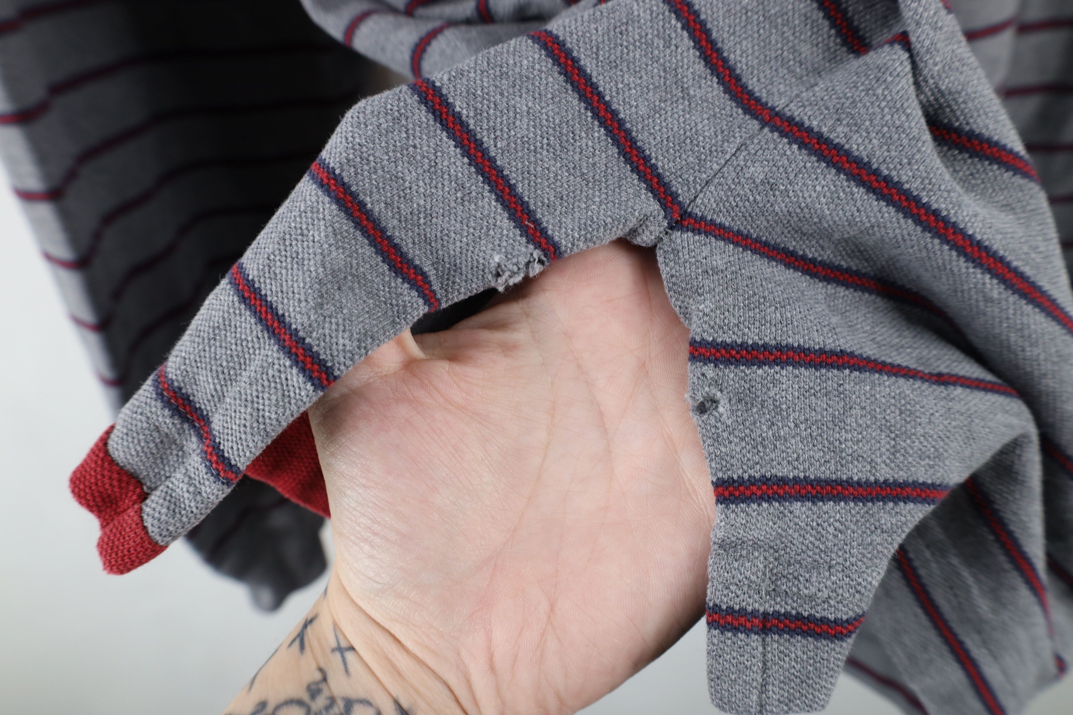 Tommy Hilfiger × Vintage Vintage 90s Tommy Hilfiger Striped Long Sleeve Rugby Polo Size US XXL / EU 58 / 5 - 9 Thumbnail