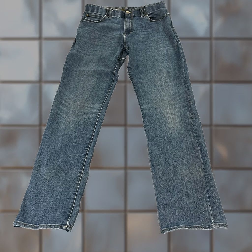 Lee Lee MVP Jeans Straight Regular 32x32 Denim Blue 5-Pocket Mens Waist 32 Regular Fit Cotton Leather? No, Accents: Button, Logo (Note: avoid adding) Size US 32 / EU 48 - 1 Thumbnail