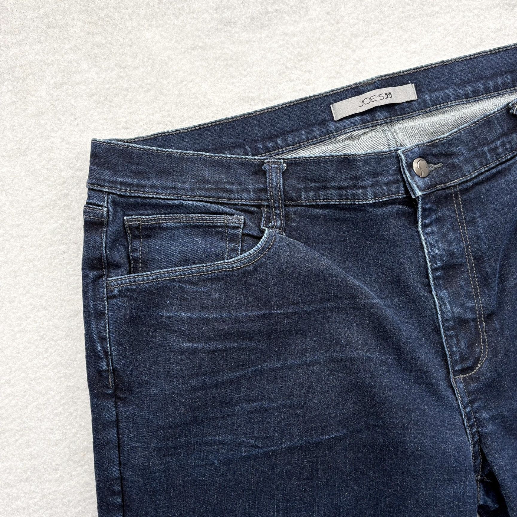 Vintage Joe's Jeans Kingpin Jeans Mens 38x30 Blue Dark Wash Slim Tapered Stretch Denim Pants Size US 38 / EU 54 - 3 Thumbnail