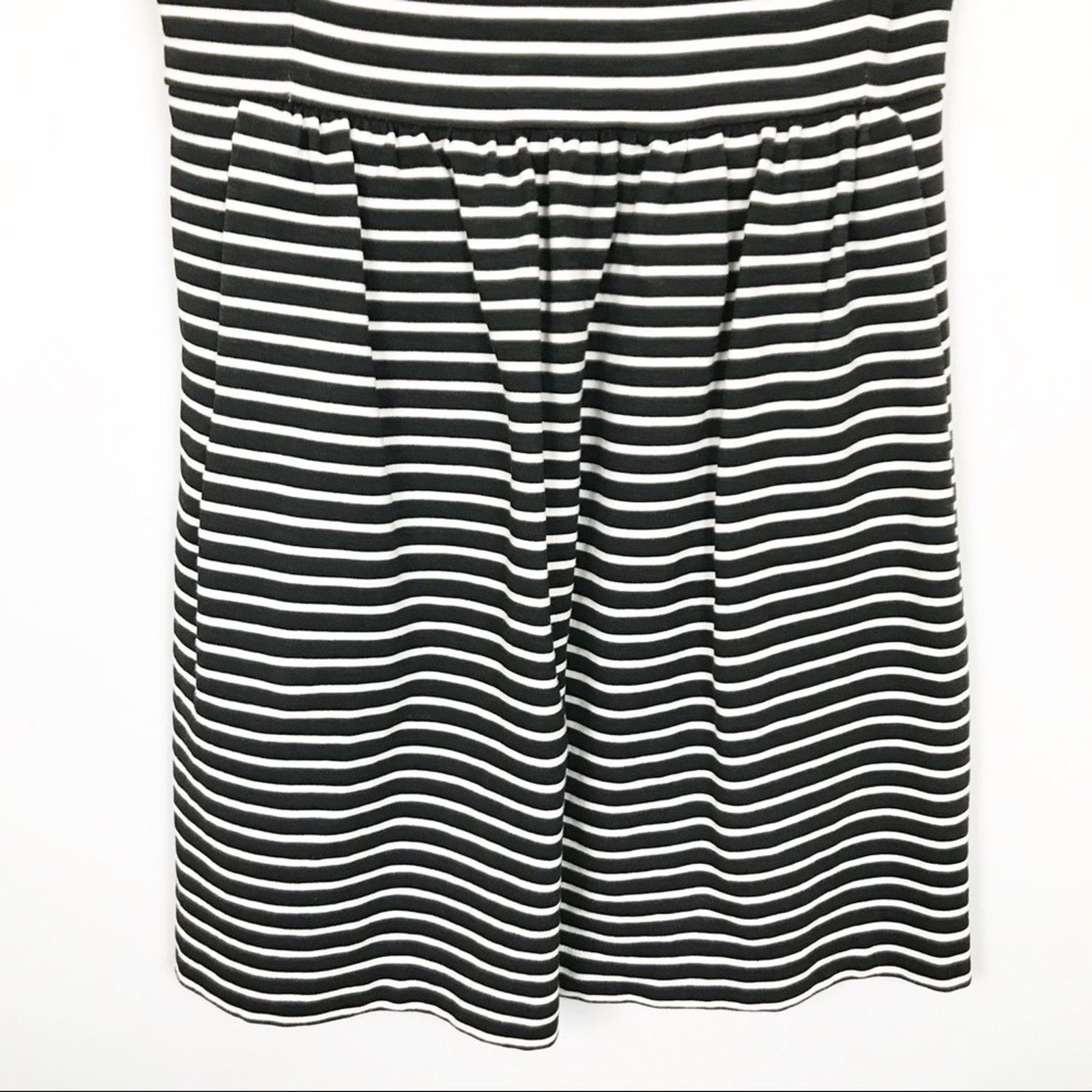 J.Crew J. Crew Black & White Striped Fit and Flare dress Size S / US 4 / IT 40 - 5 Thumbnail