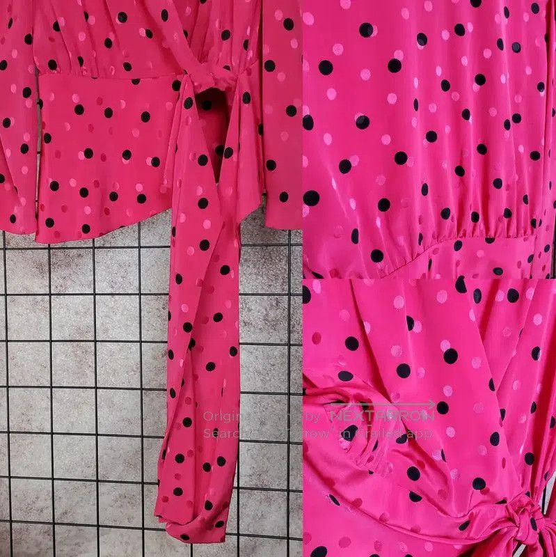 Givenchy Givenchy Pink Polka Dot Long Sleeve Shirt . Size M / US 6-8 / IT 42-44 - 7 Thumbnail