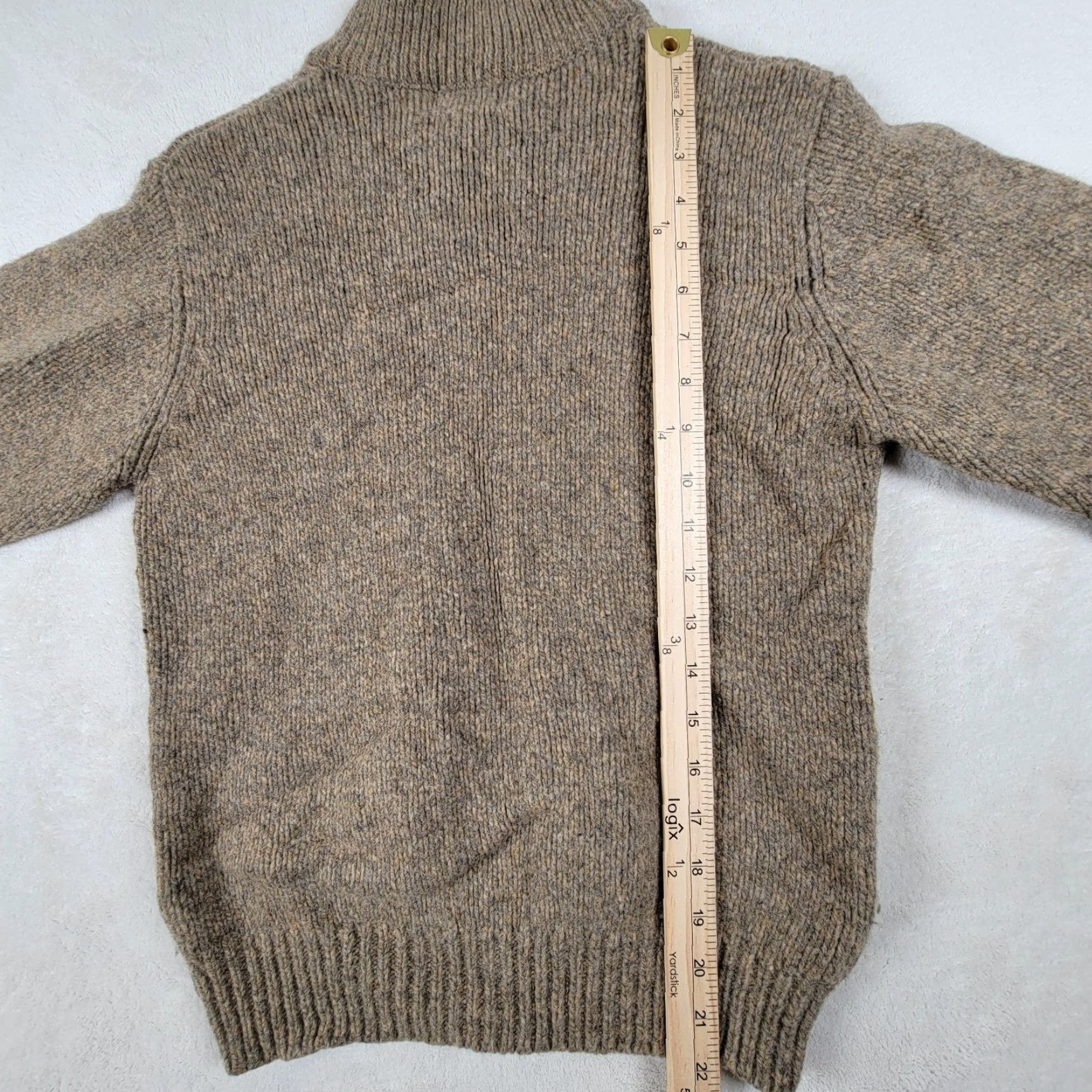 Vintage L. L. BEAN 100% LambsWool Men's Small Four Button Pullover Sweater Size US S / EU 44-46 / 1 - 4 Thumbnail