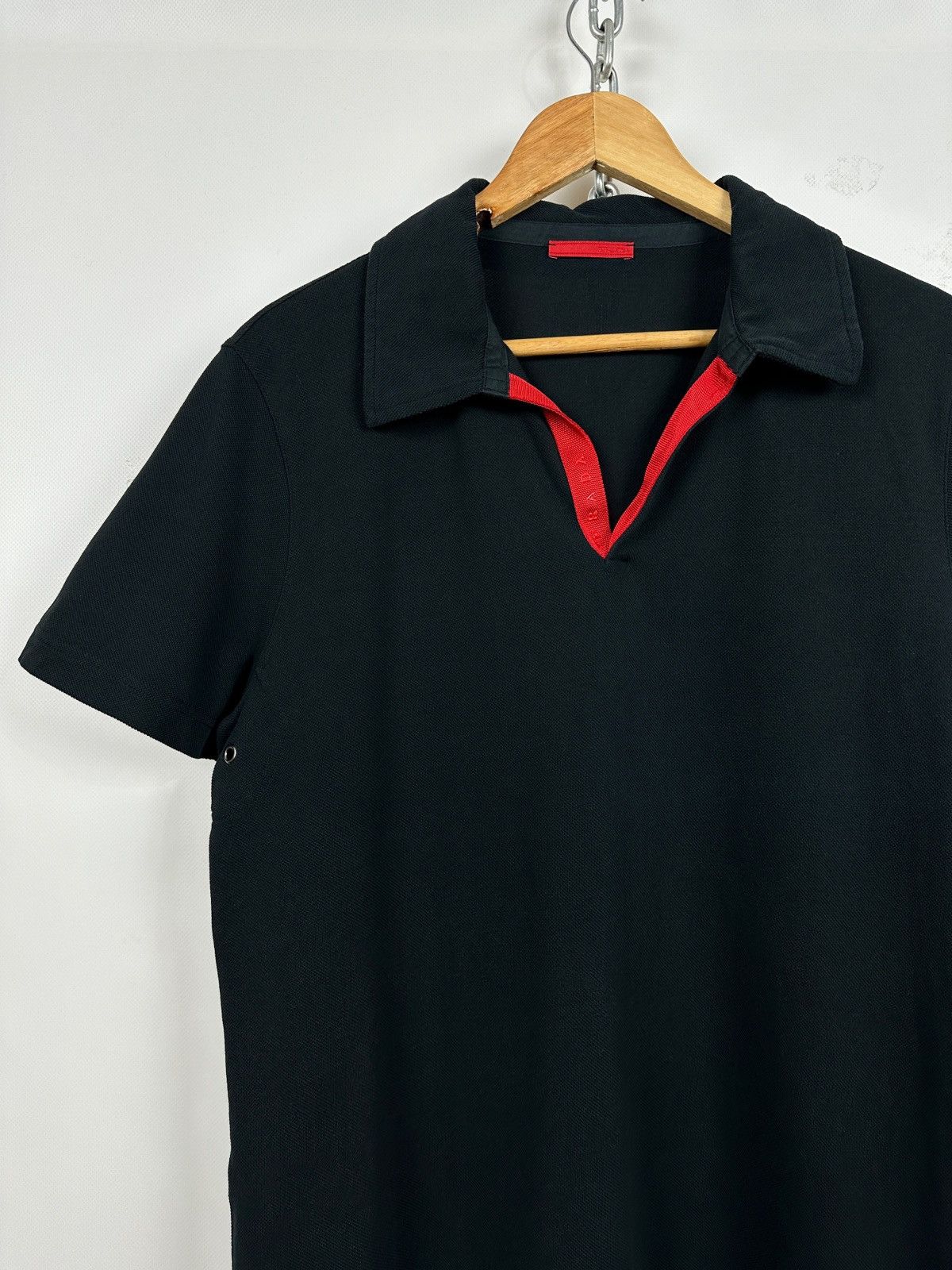 Prada Vintage Prada Sport Black Polo T-Shirt Size US M / EU 48-50 / 2 - 5 Thumbnail