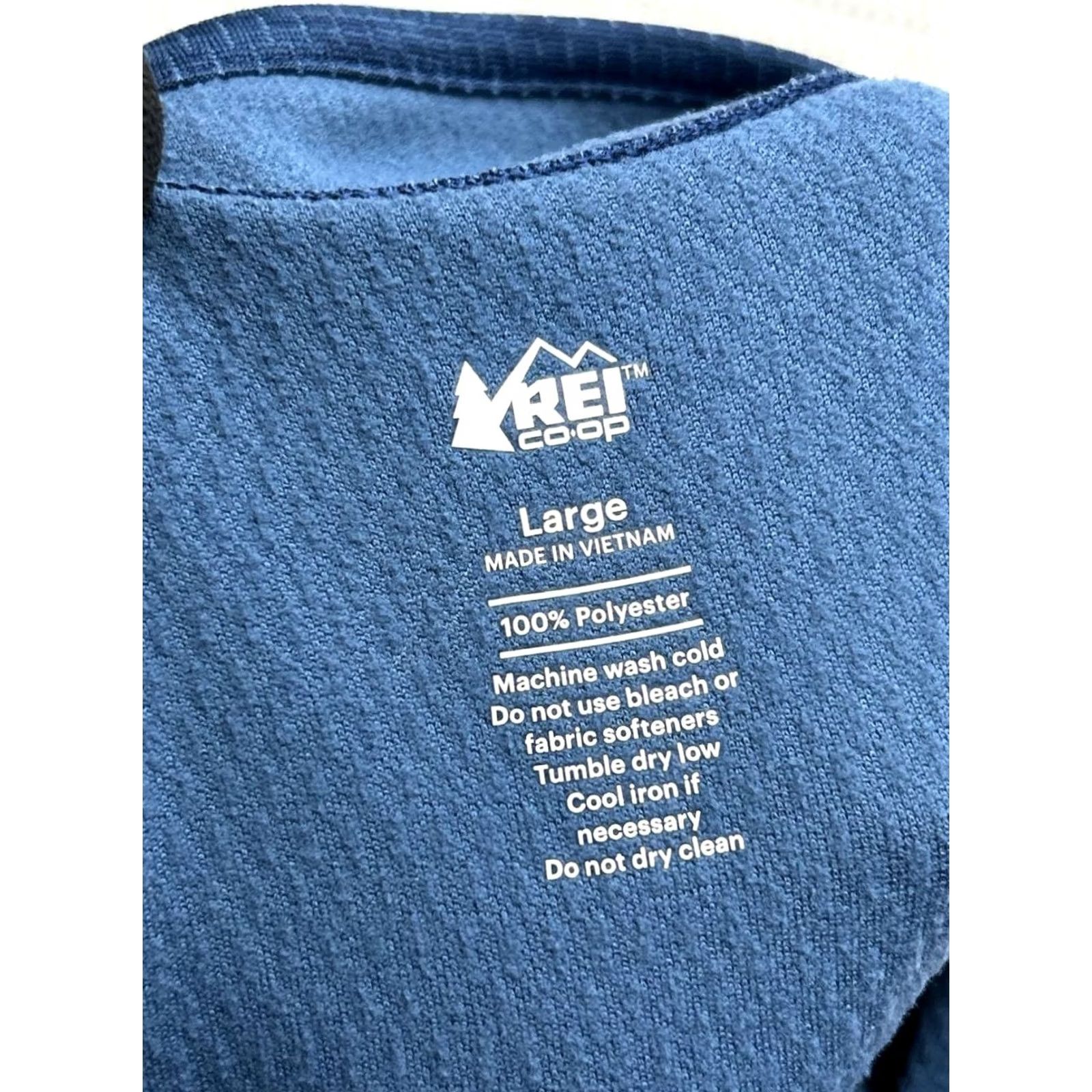 Vintage REI Sweater Mens L Blue Hiking Quarter Zip Size US L / EU 52-54 / 3 - 3 Thumbnail