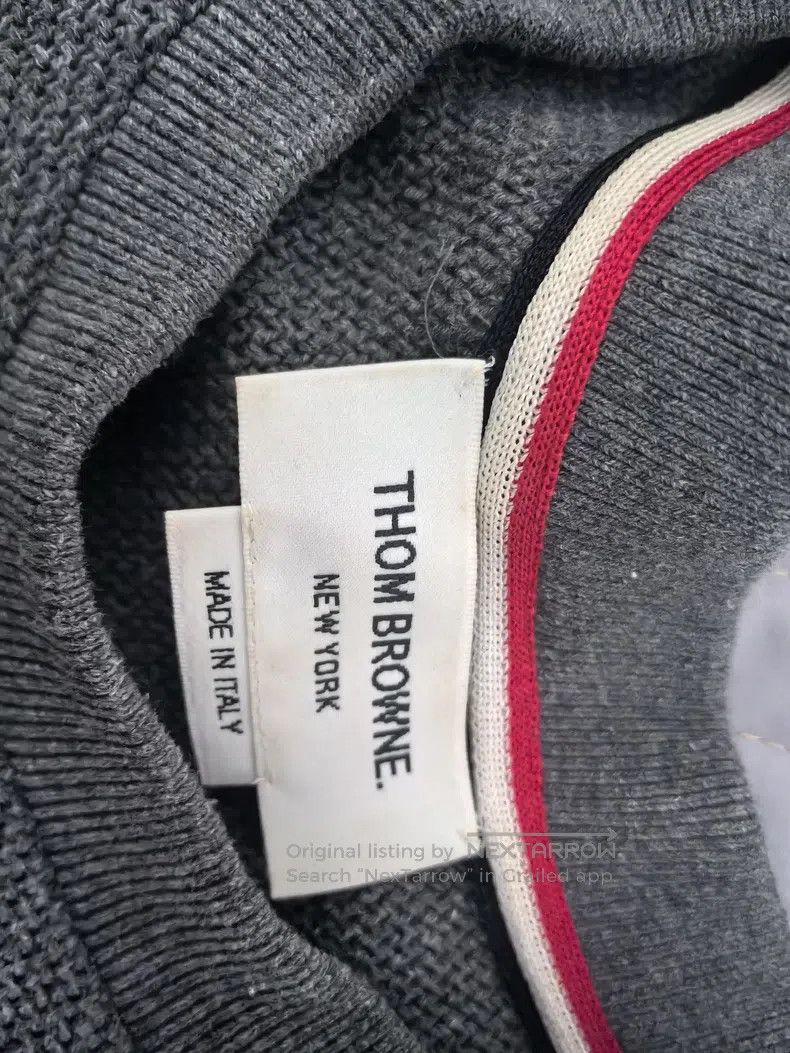 Thom Browne Thom Browne Waffle round-neck crewneck long-sleeved sweate Size US XXL / EU 58 / 5 - 3 Thumbnail