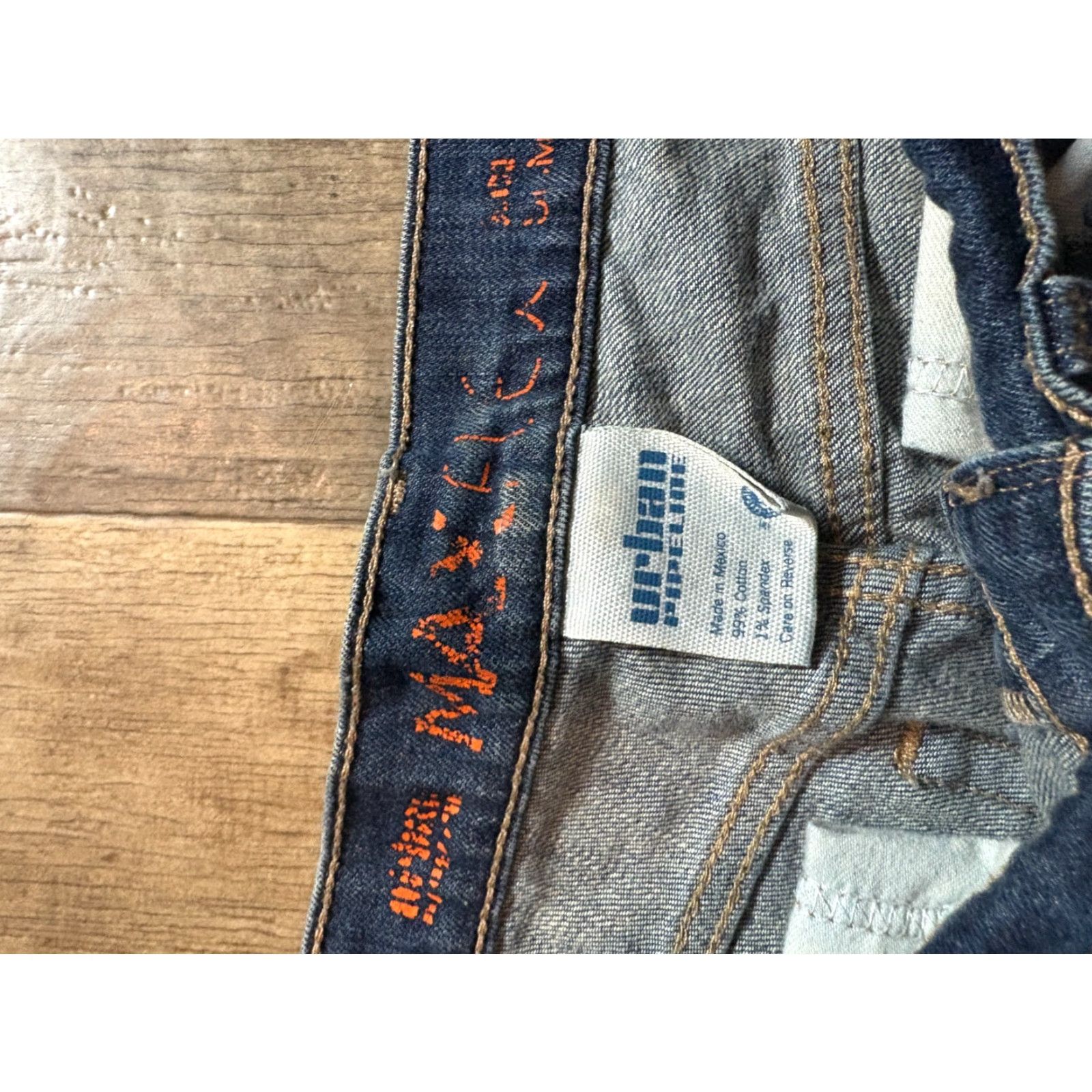 Vintage UNIONBAY Jeans Womens Urban Pipeline Dark Blue Denim 30 x 30 Straight Cotton Spandex Button 30in Regular Womens Size 30" / US 8 / IT 44 - 5 Thumbnail