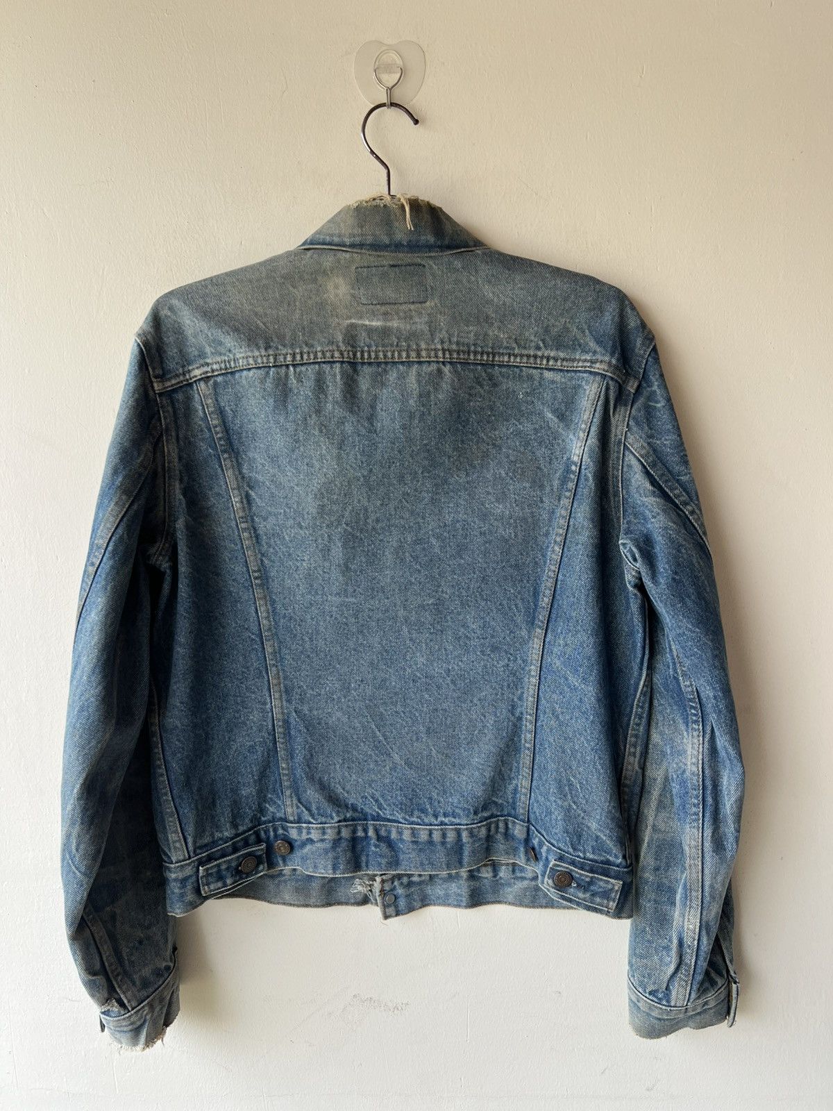 Levi's Trashed VTG 70s Levi’s Type 3 Distress Denim Trucker Jacket Size US L / EU 52-54 / 3 - 5 Thumbnail