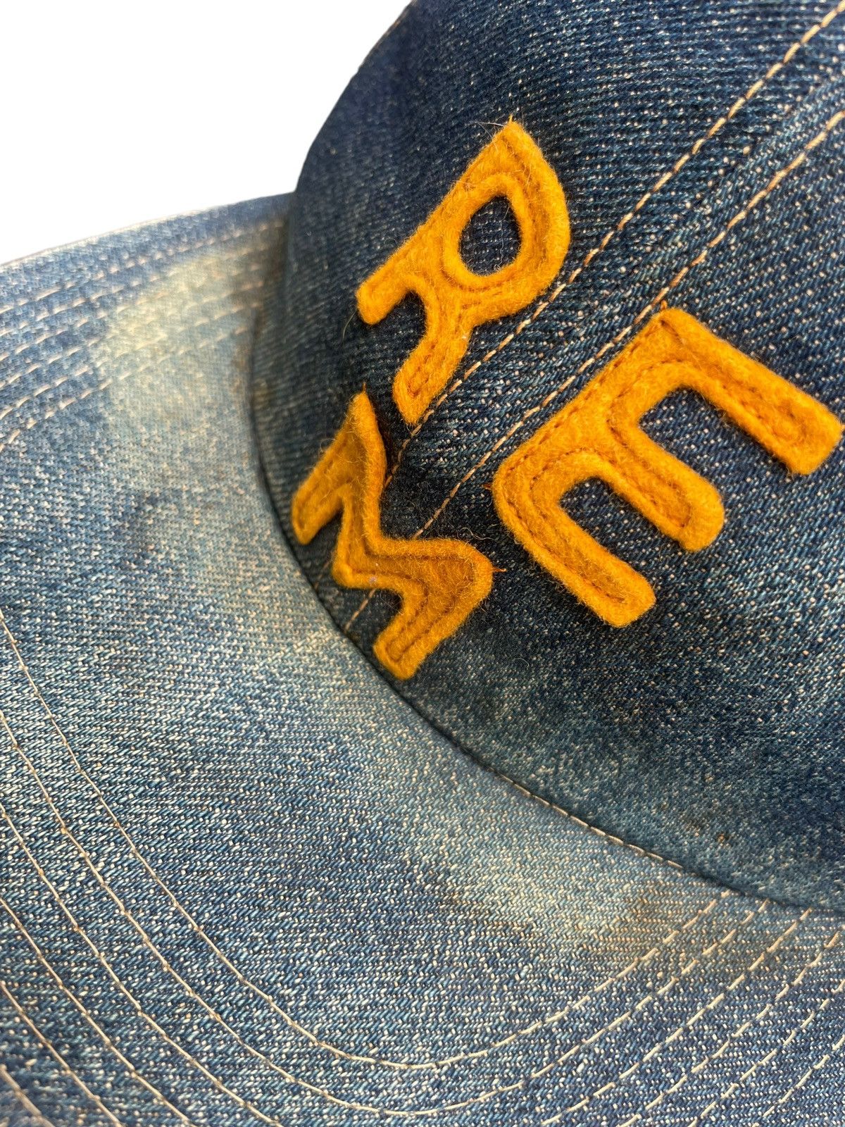 If Six Was Nine × Japanese Brand × Vintage Reminiscence REM Denim Cap Size ONE SIZE - 5 Thumbnail
