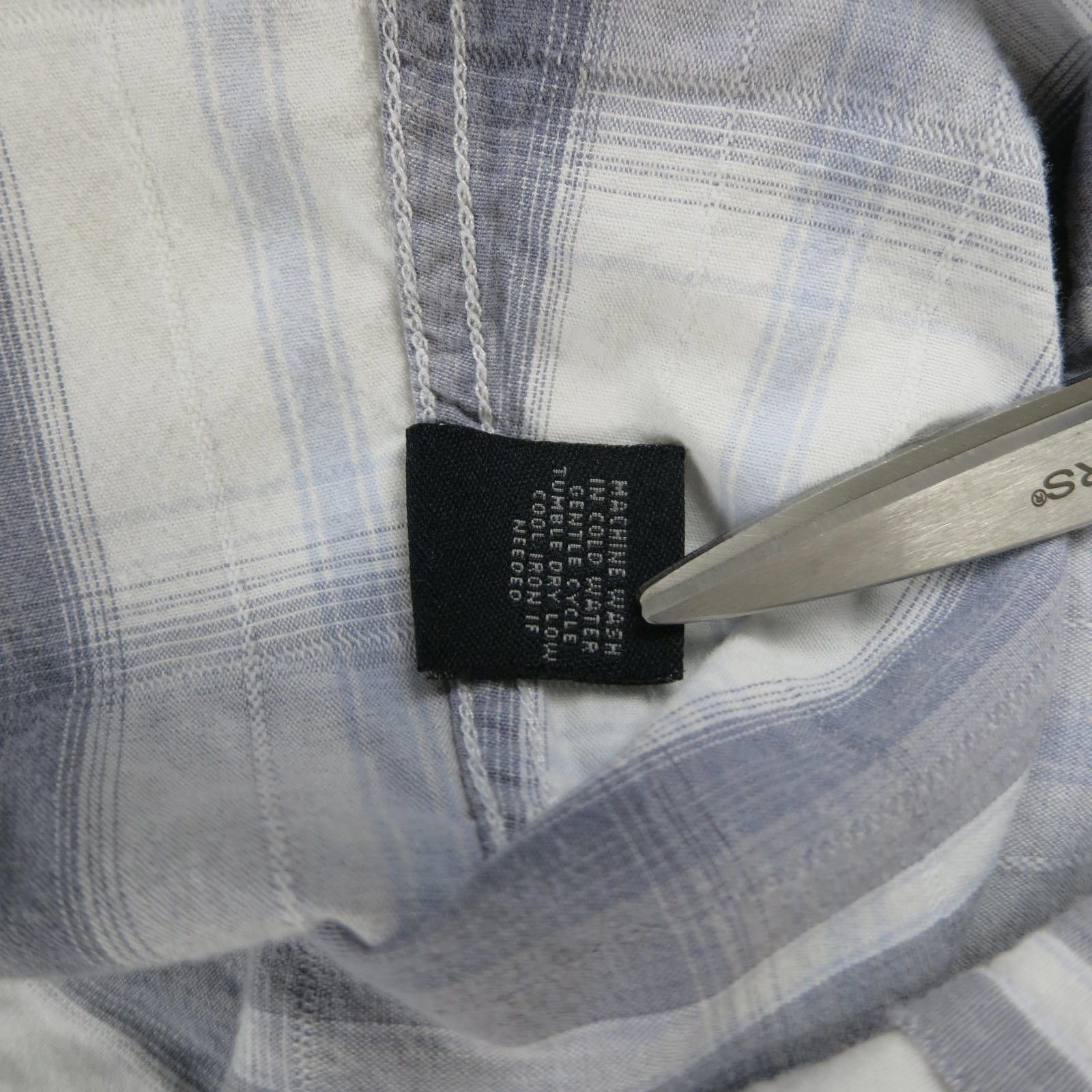 Buckle Black Men's Small Slim Fit Long Sleeve Snap Button Plaid Shirt Size US S / EU 44-46 / 1 - 8 Thumbnail