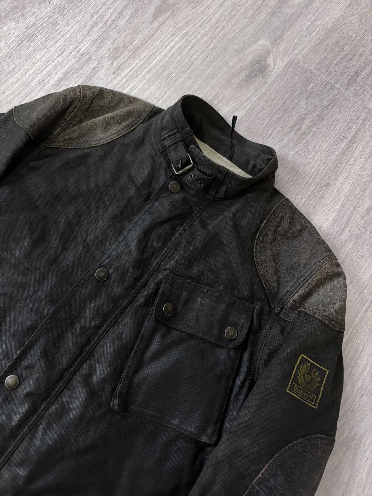 Belstaff Vintage Belstaff leather waterproof jacket mens 90s Size US XL / EU 56 / 4 - 4 Thumbnail