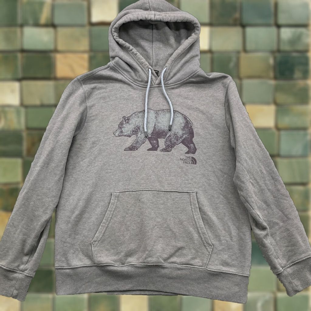 The North Face The North Face Hoodie Mens Large Bear Gray Boho Surf Skater Travel Preppy Relax Hike Size US L / EU 52-54 / 3 - 1 Thumbnail