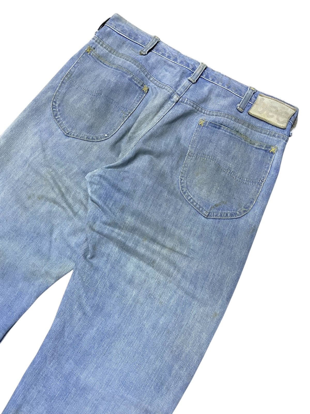 Lee × Vintage Vintage 60s 70s Lee Riders Muddy Jeans Size US 32 / EU 48 - 11 Thumbnail