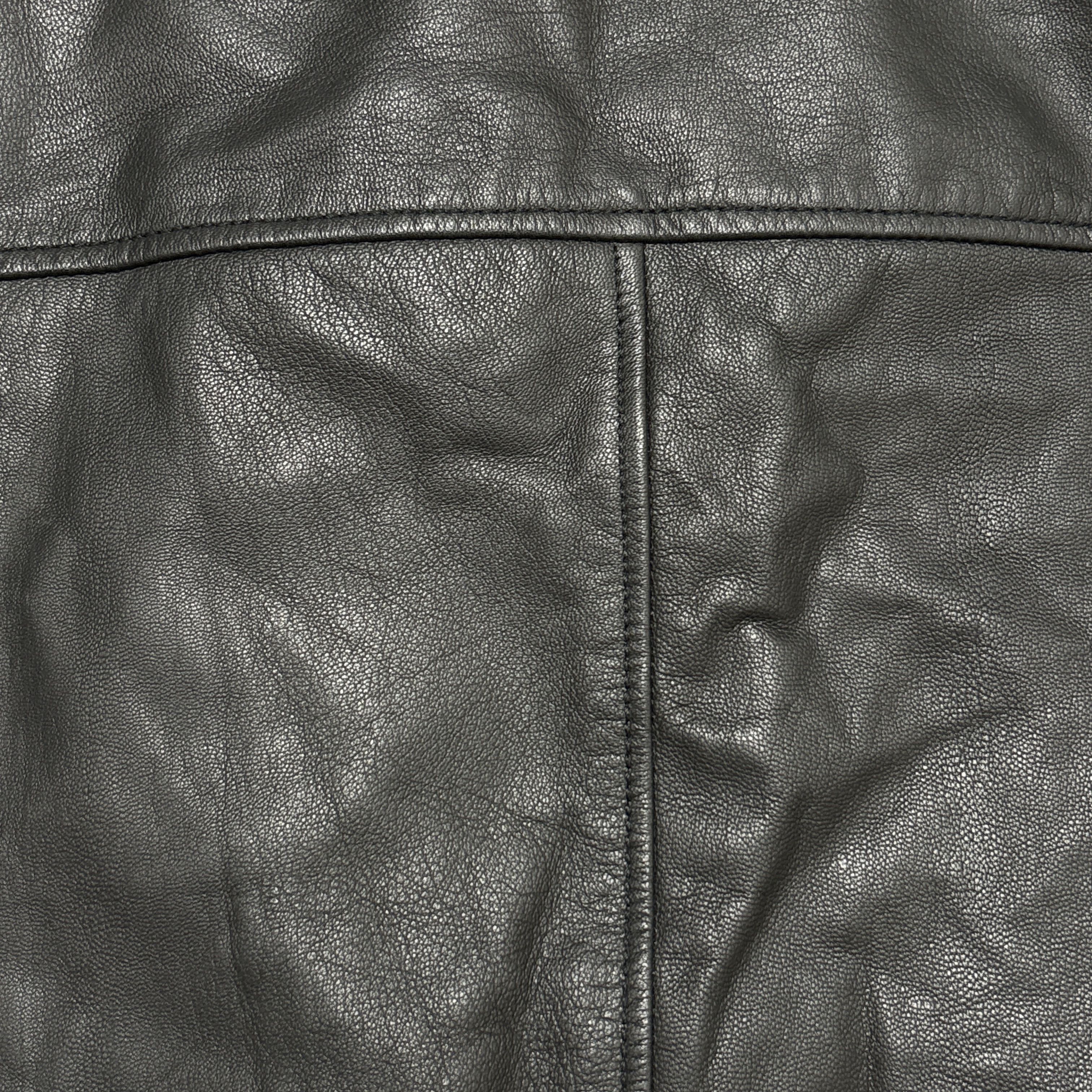 Levi's Levi's Goat Leather Jacket Aviator Bomber Jacket Zip Pockets Size US L / EU 52-54 / 3 - 15 Thumbnail