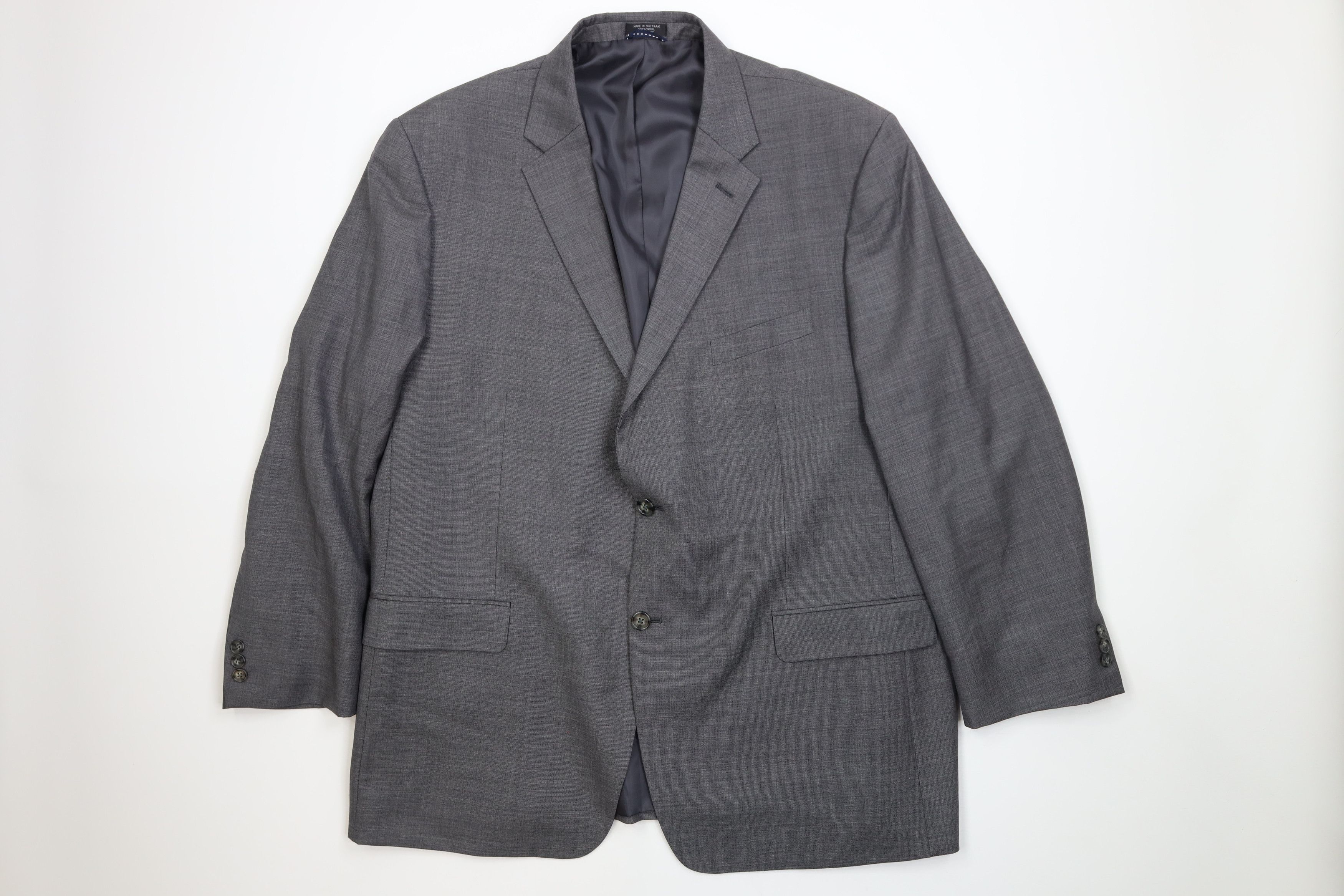 Tommy Hilfiger Tommy Hilfiger2 Piece Wool Knit Wedding Suit Sharkskin Size 48R - 2 Thumbnail