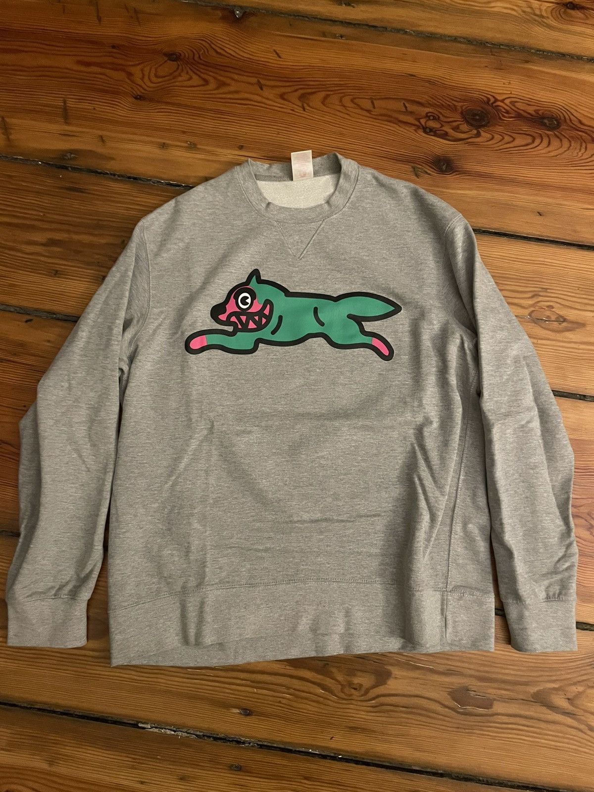 Icecream ICECREAM Running Dog Crewneck – USA Era (Grey/Pink/Green) Size US XL / EU 56 / 4 - 1 Thumbnail