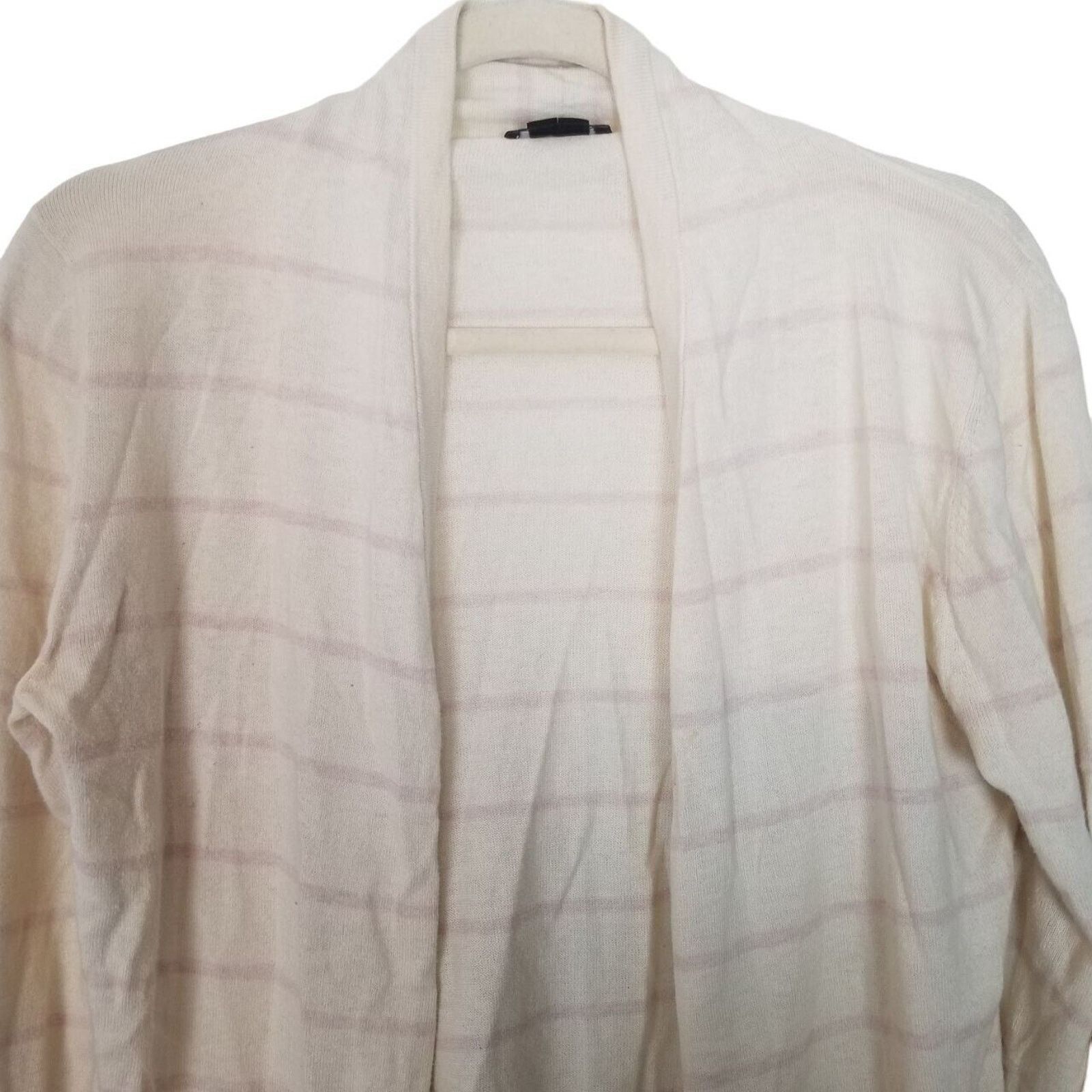Theory Theory Womens Cashmere Blend Cardigan Striped Open Quiet M Size M / US 6-8 / IT 42-44 - 2 Thumbnail