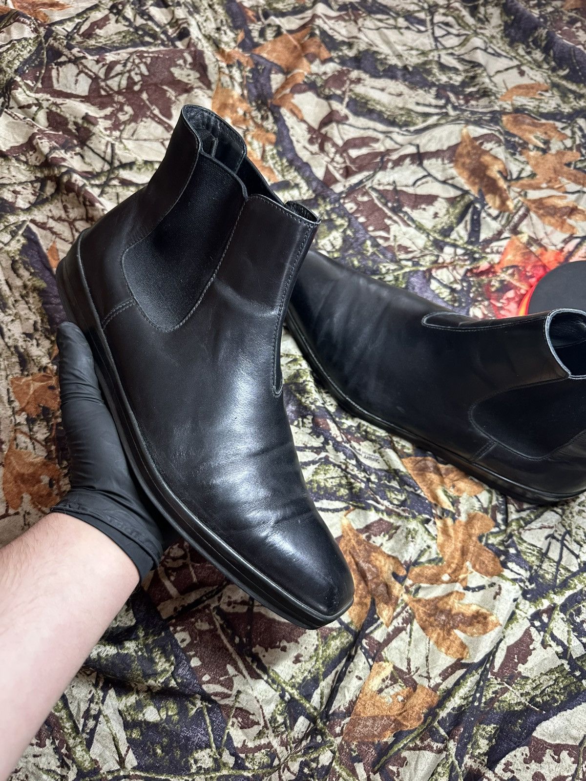 Prada Prada black leather boots luxury streetwear winter casual Size US 10 / EU 43 - 5 Thumbnail