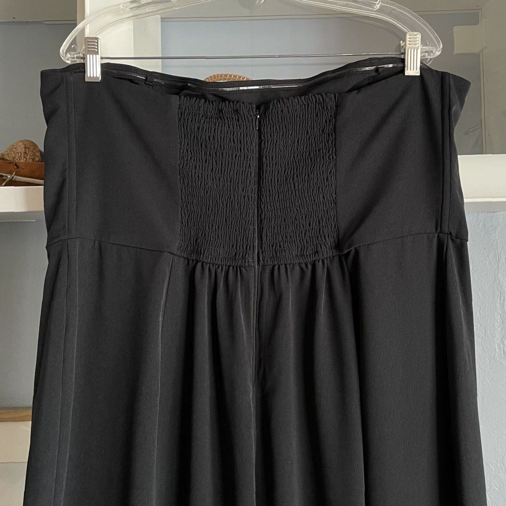 Abercrombie & Fitch Abercrombie & Fitch Strapless Split-Hem Jumpsuit Removable Straps XL Black Women One-Piece Size 40" / US 18 - 5 Thumbnail