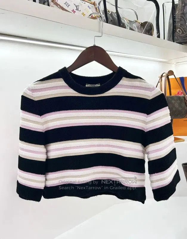 Fendi Fendi Color-Block Striped Women's Knit Top . Size S / US 4 / IT 40 - 1 Thumbnail