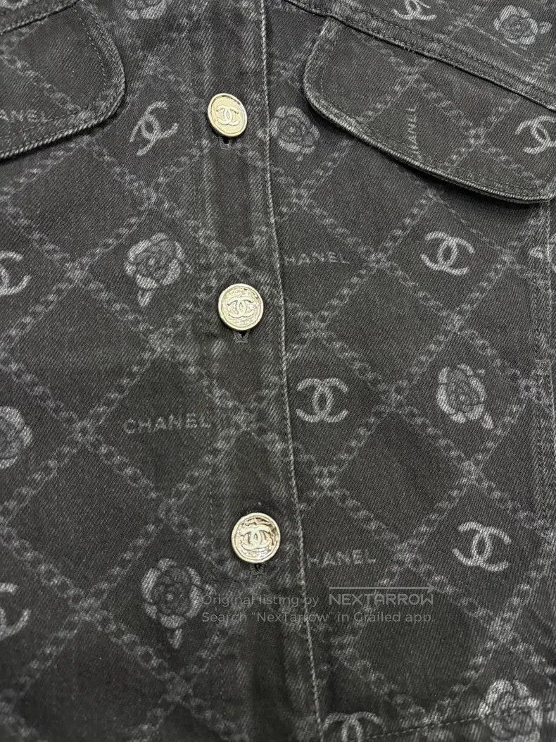 Chanel Chanel Camelia denim jacket Size XXS / US 00 / IT 34 - 3 Thumbnail