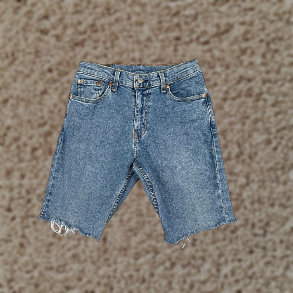 Levi's Levis Shorts Women 30 Blue Cut Off 511 Medium Wash Cotton Blend Zip Fly 27x9 Size 30" / US 8 / IT 44 - 1 Thumbnail