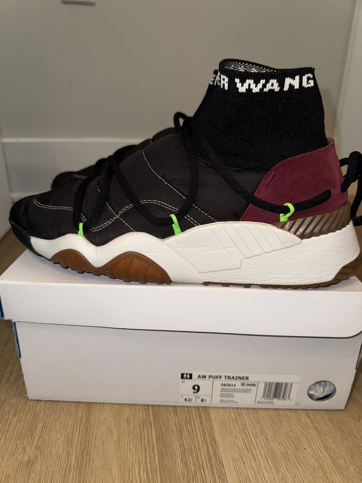 Adidas x Alexander Wang Puff Trainer Black Size 9.5