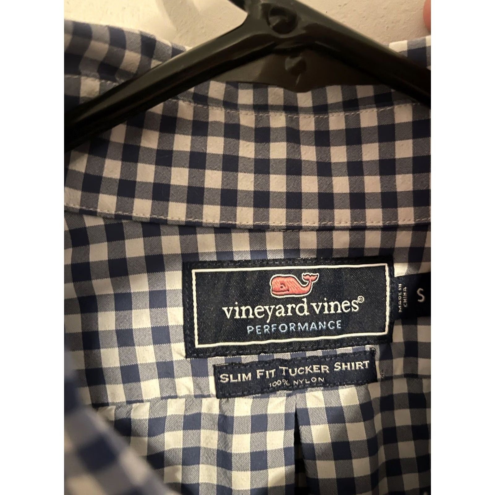 Vineyard Vines Vineyard Vines Blue Gingham Performance Nylon Slim Fit Tucker Shirt Adult Small Mens Size US S / EU 44-46 / 1 - 3 Thumbnail