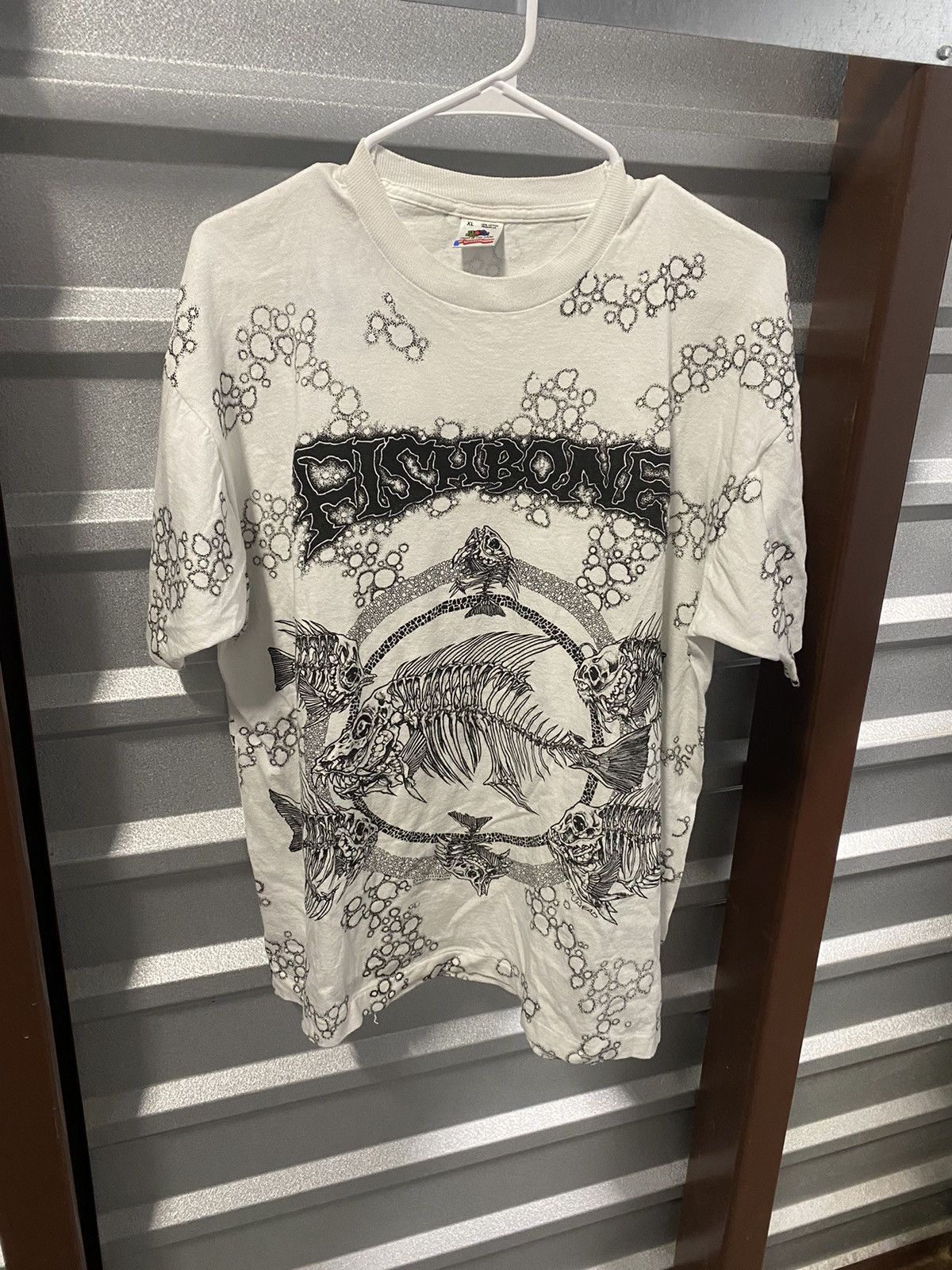 Band Tees × Vintage 1991 Phishbone Pushead AOP Shirt Size US XL / EU 56 / 4 - 1 Thumbnail