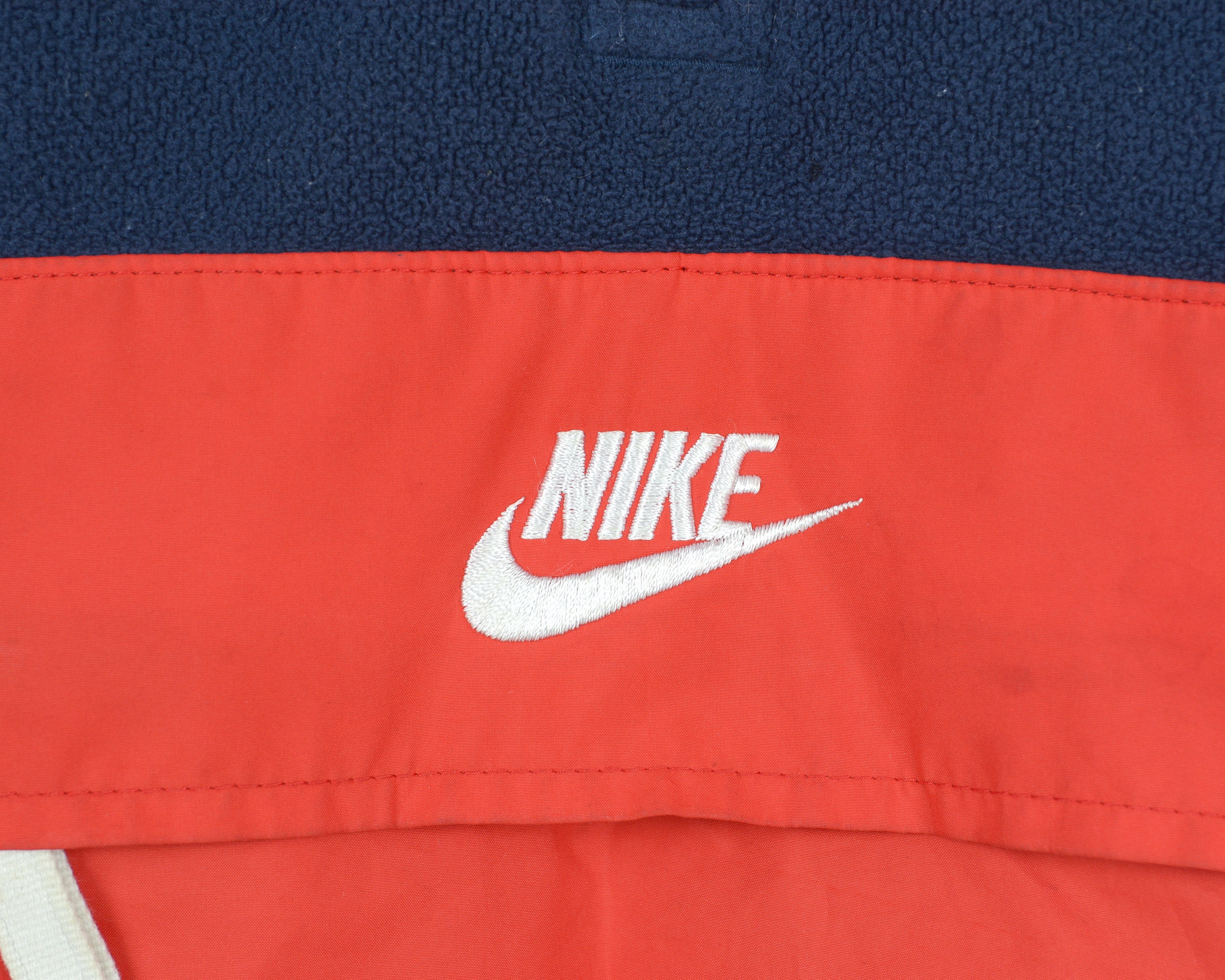 Nike Half Zip Borg Sweat In Navy L Fleece Jumper Pullover Size US L / EU 52-54 / 3 - 5 Thumbnail