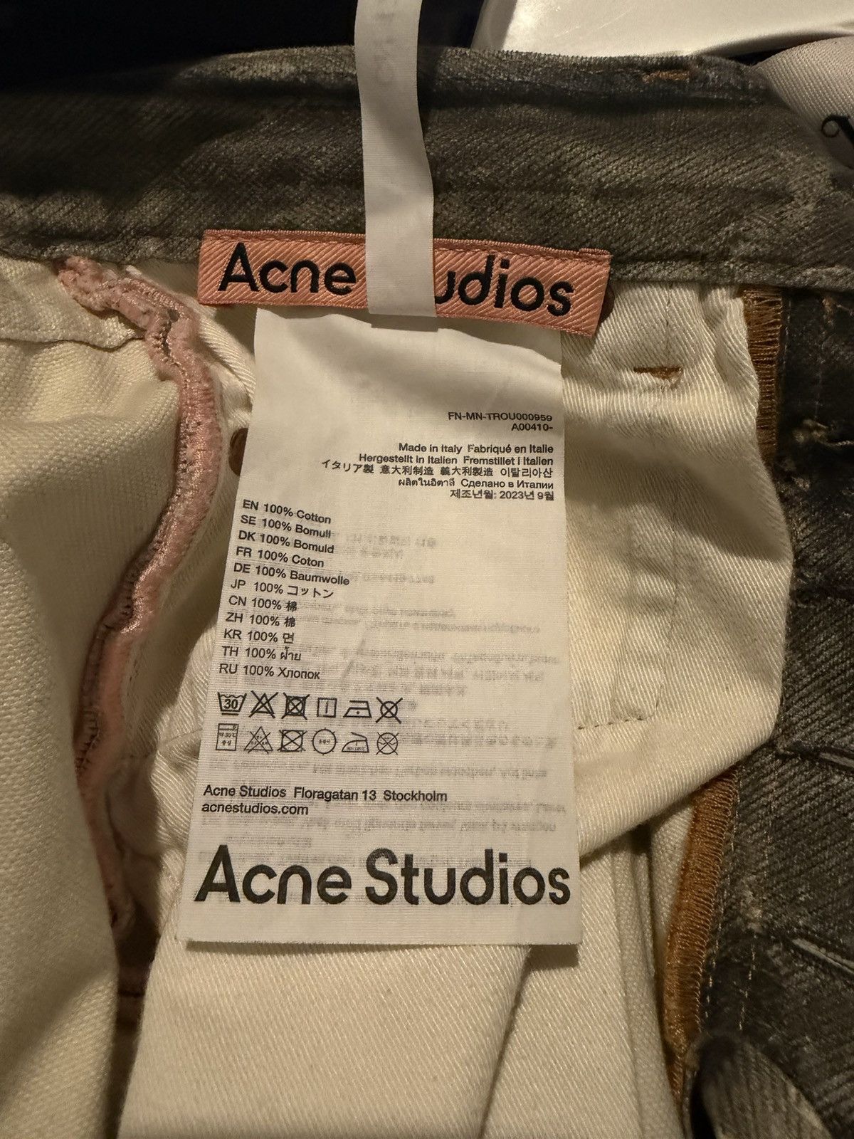 Acne Studios Acne Studios 1981M Cold Grey Size US 28 / EU 44 - 4 Thumbnail